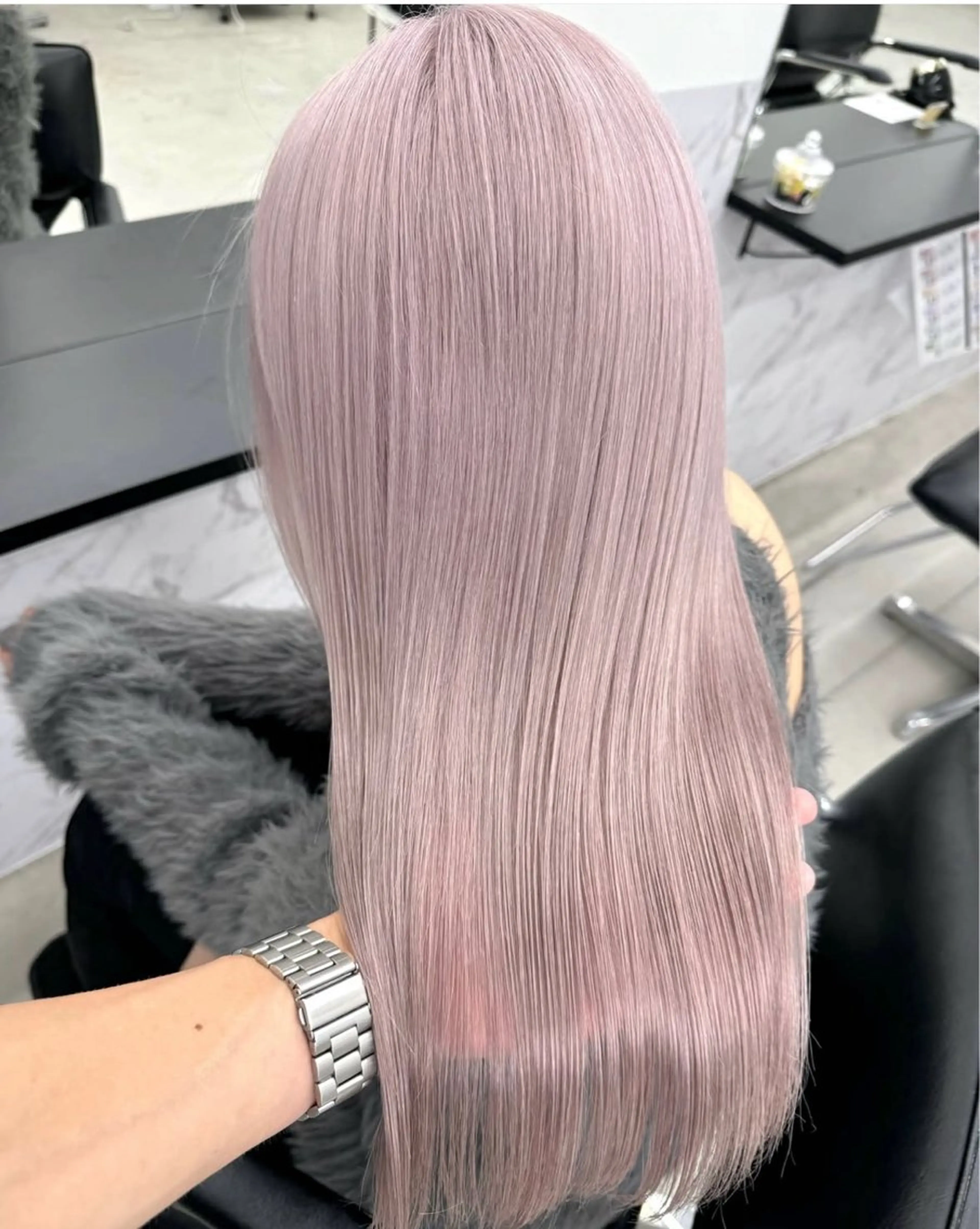 ロング ヘアカラー トリートメント youres hair 髪質改善トリートメント&ヘッドスパ　恵比寿本店所属・恵比寿/ブリーチ/ 髪質改善/フミヤのヘアスタイル