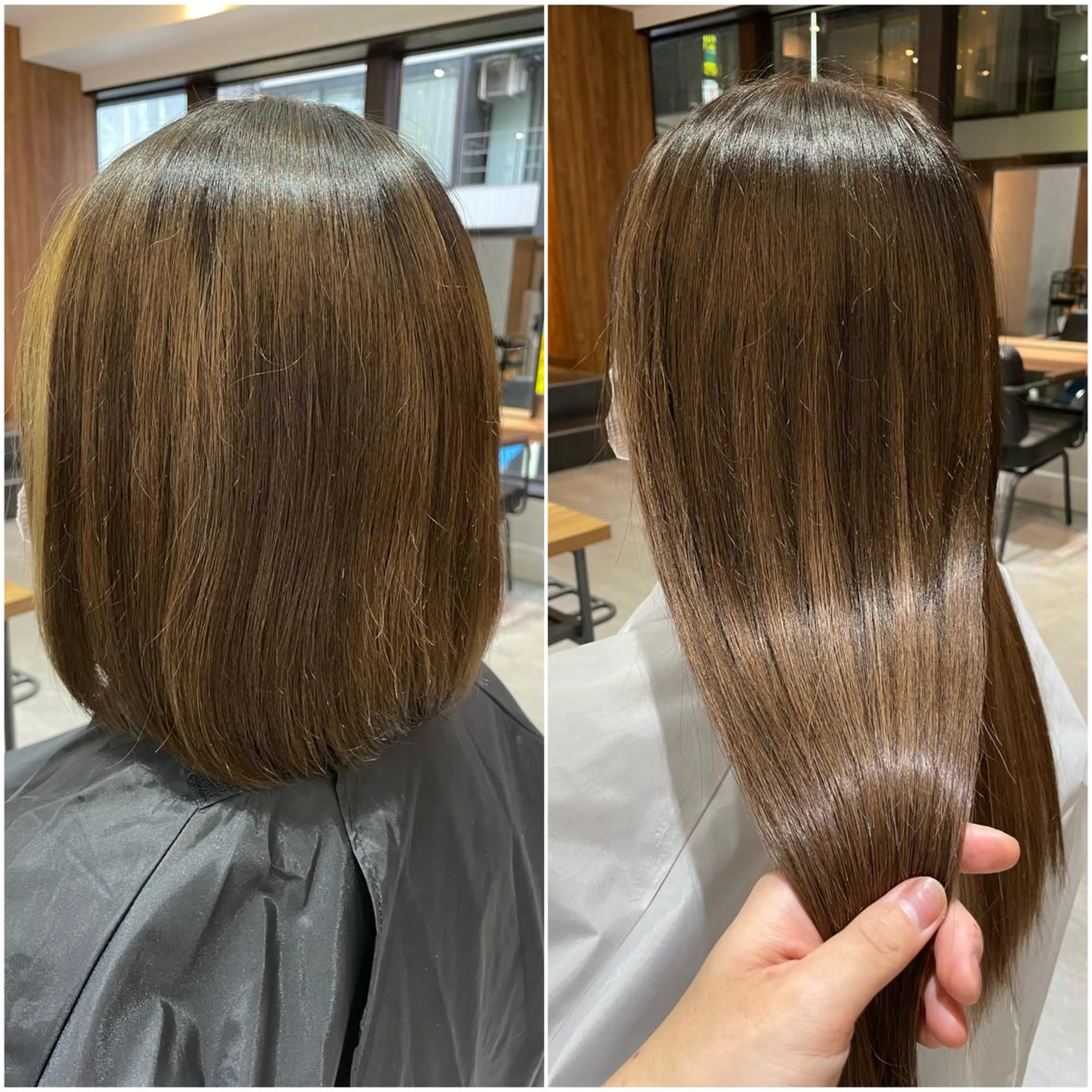 ロング カラー ボブ ロング ヘアカラー エクステ 池袋🧡ダブルカラー /馴染ませエクステのヘアスタイル