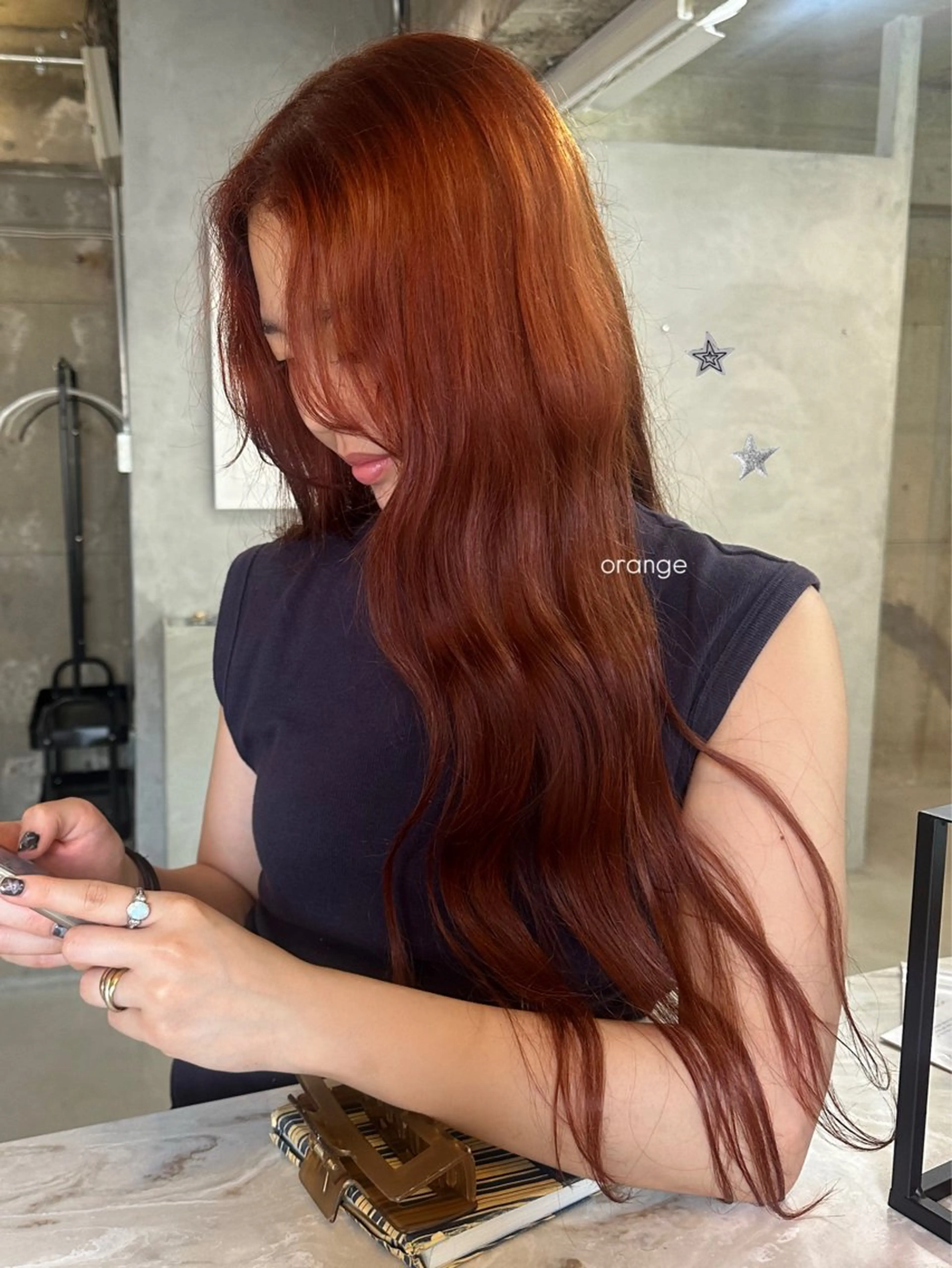 ロング カラー カット ヘアカラー トリートメント 暖色/レイヤーカット 🌙オノユリカのヘアスタイル