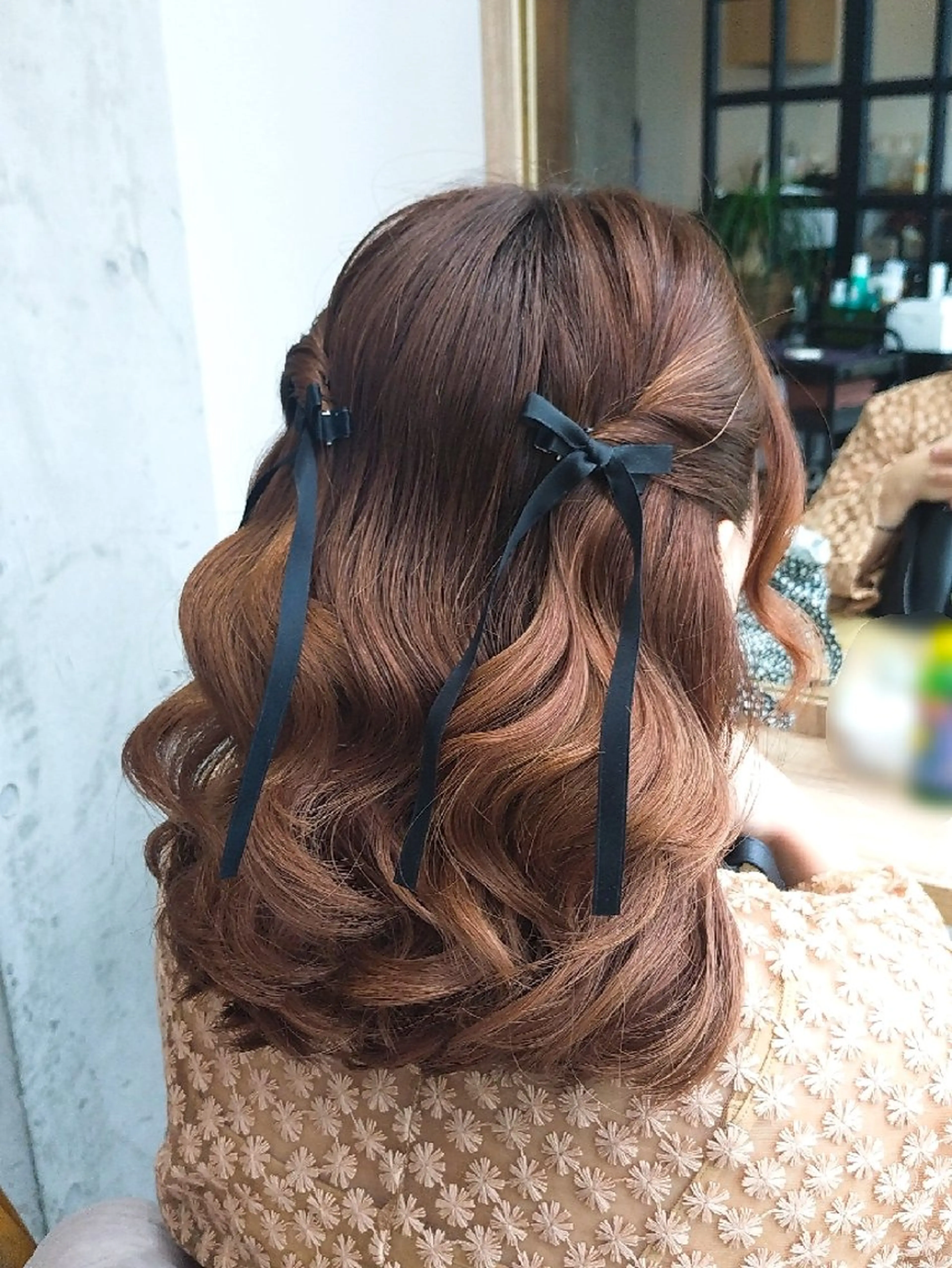 ミディアム ヘアアレンジ ヘアセット ヘアアレンジ/透明感 カラー/AKARIのヘアスタイル