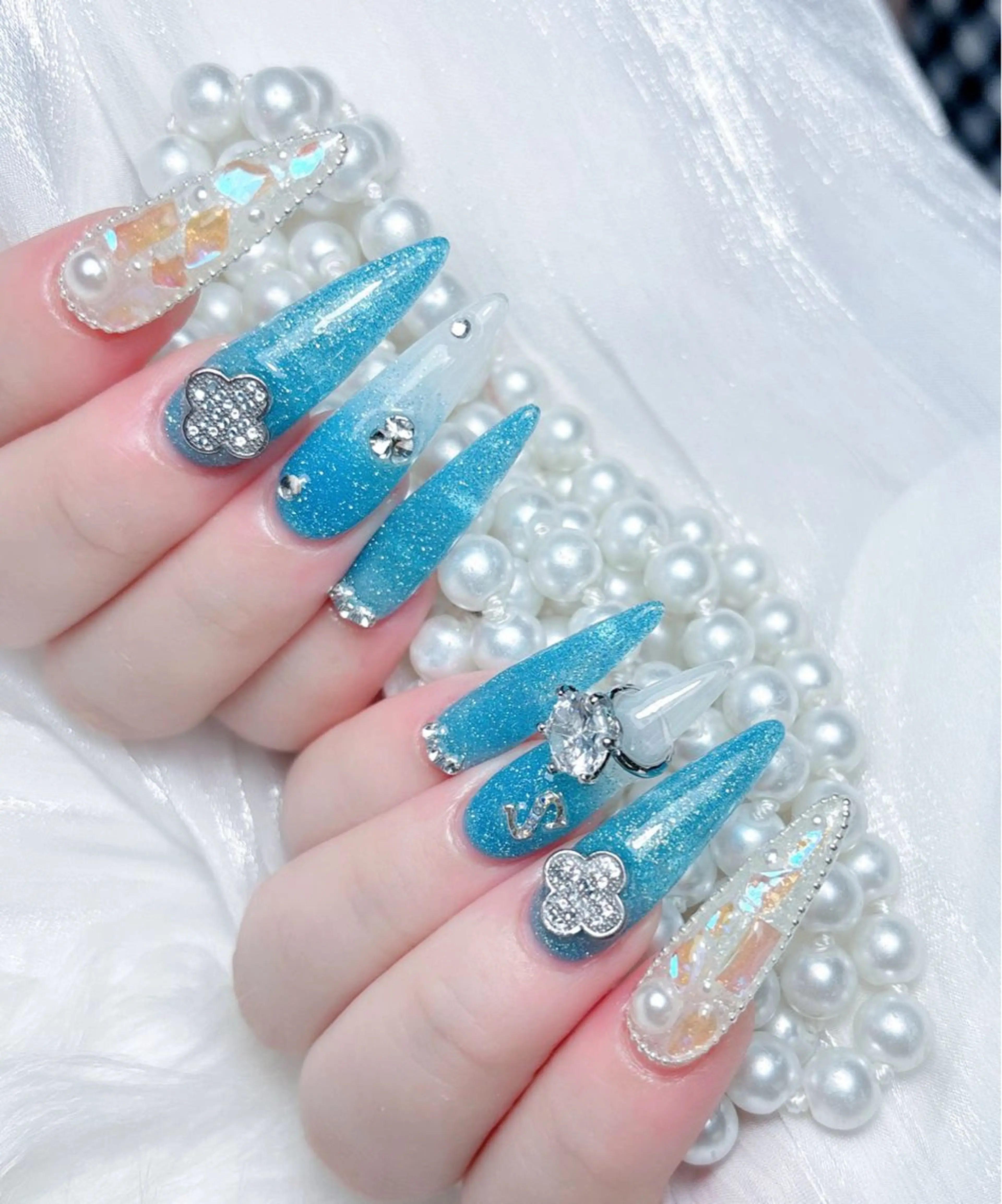 ネイル ハンドネイル M🌷nail 長さだし専門店のネイルデザイン