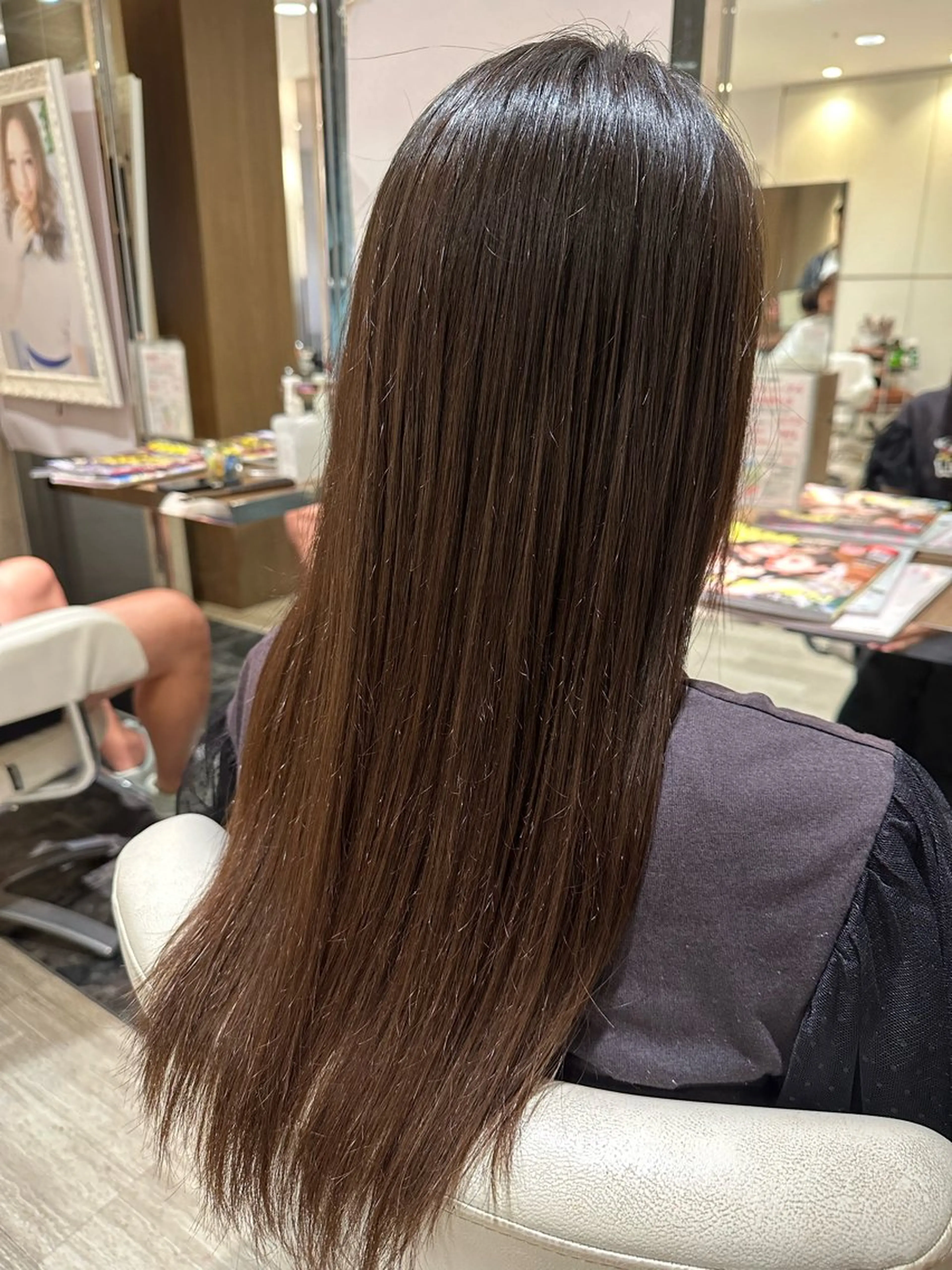 ロング 縮毛矯正 グランジュ京橋店所属・石田 頌のヘアスタイル