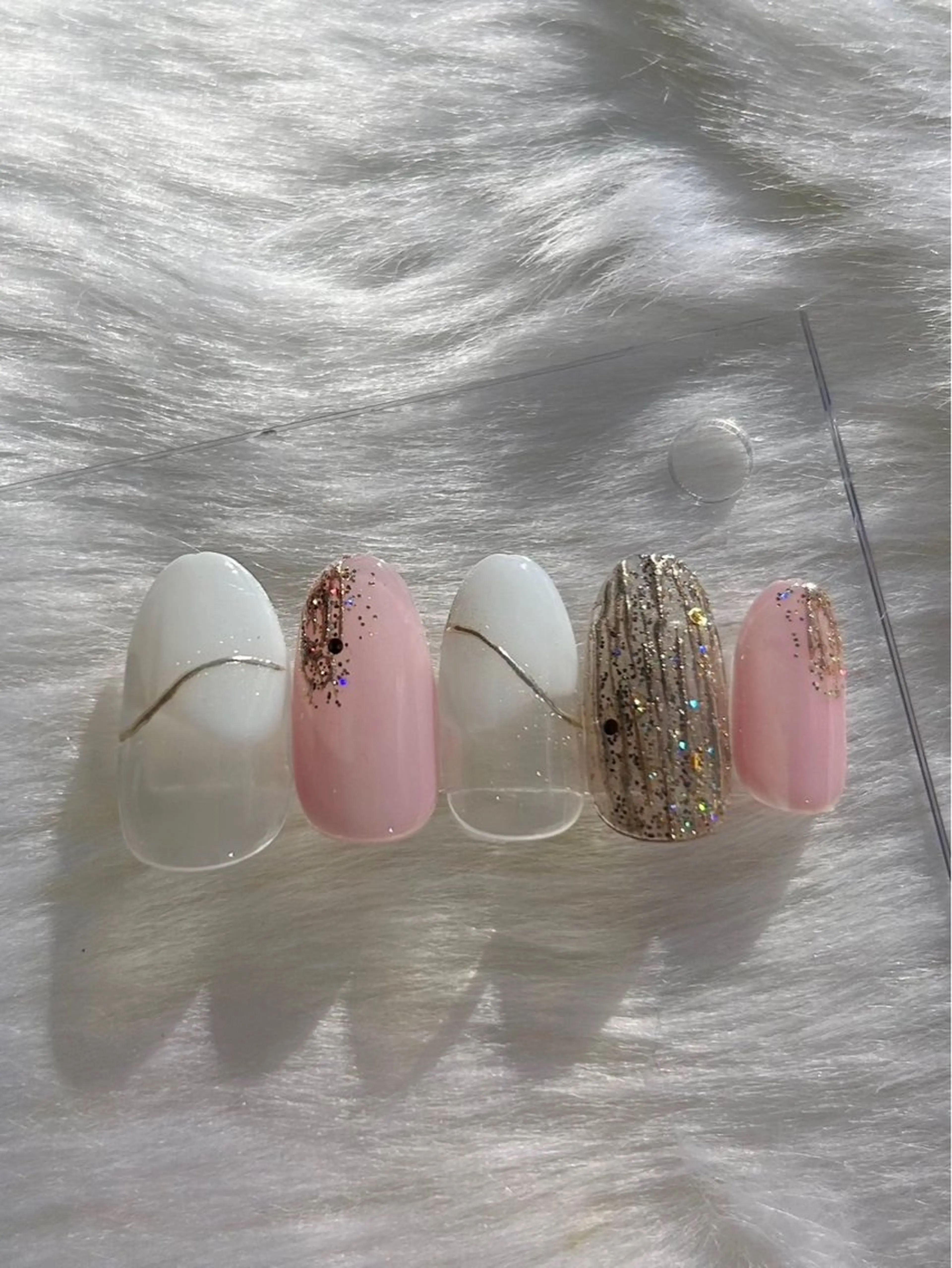 ネイル ゴールド ハンドネイル gratitude nail　宮永のネイルデザイン