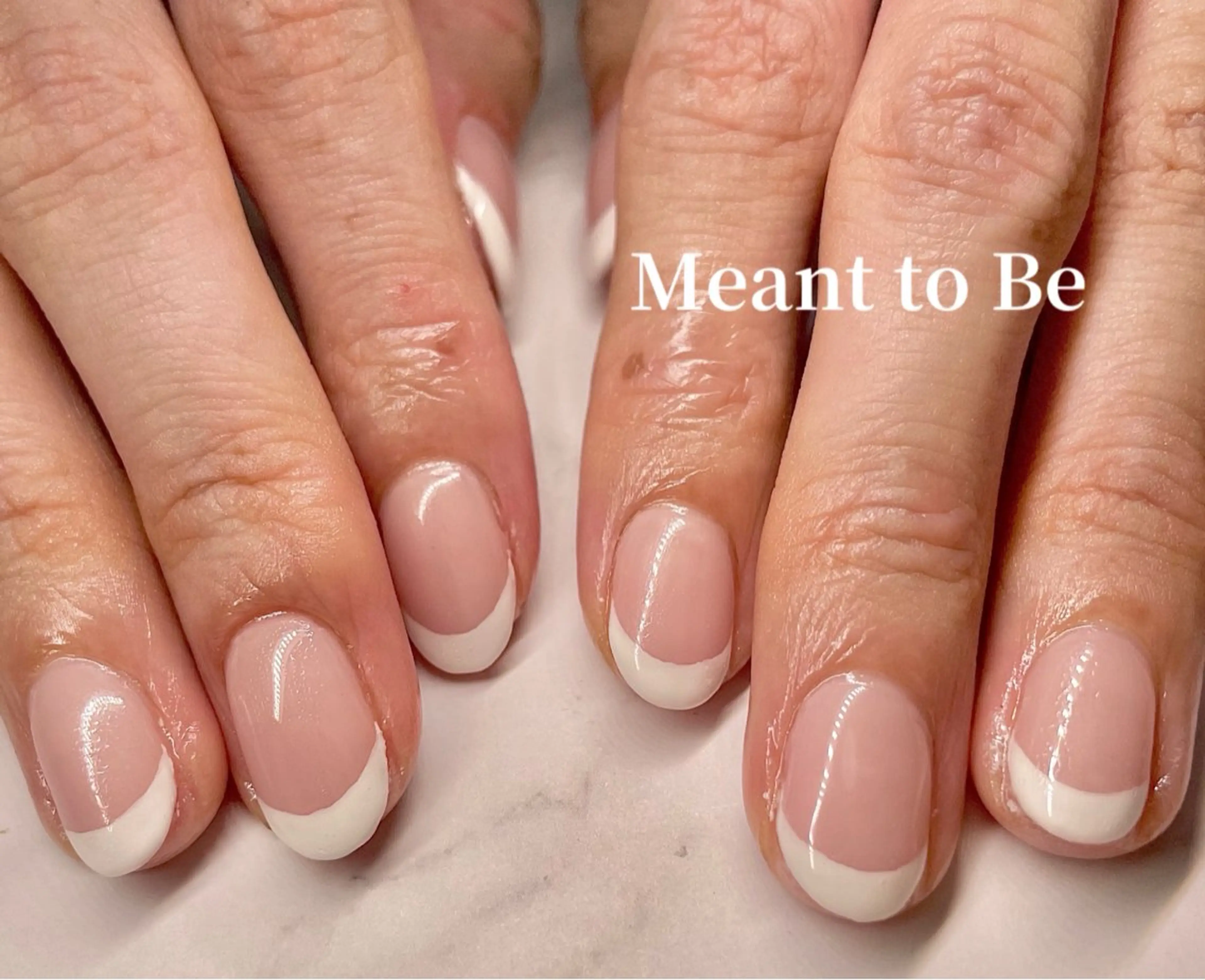 ネイル フレンチネイル ジェルネイル パラジェル Meant to Be〜ご縁に感謝〜のネイルデザイン