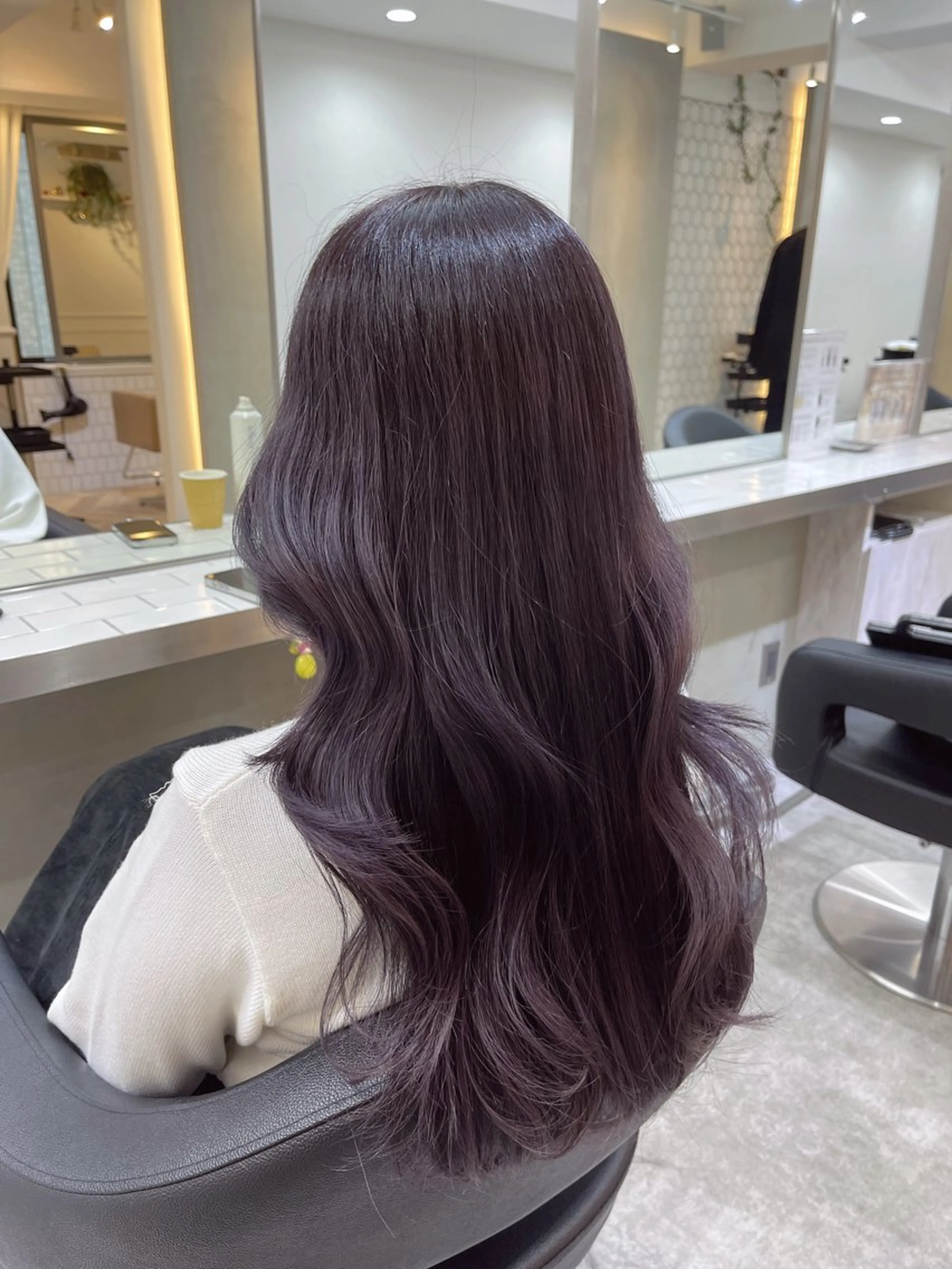 ロング カラー TENSHO 原宿　ハイトーンのヘアスタイル
