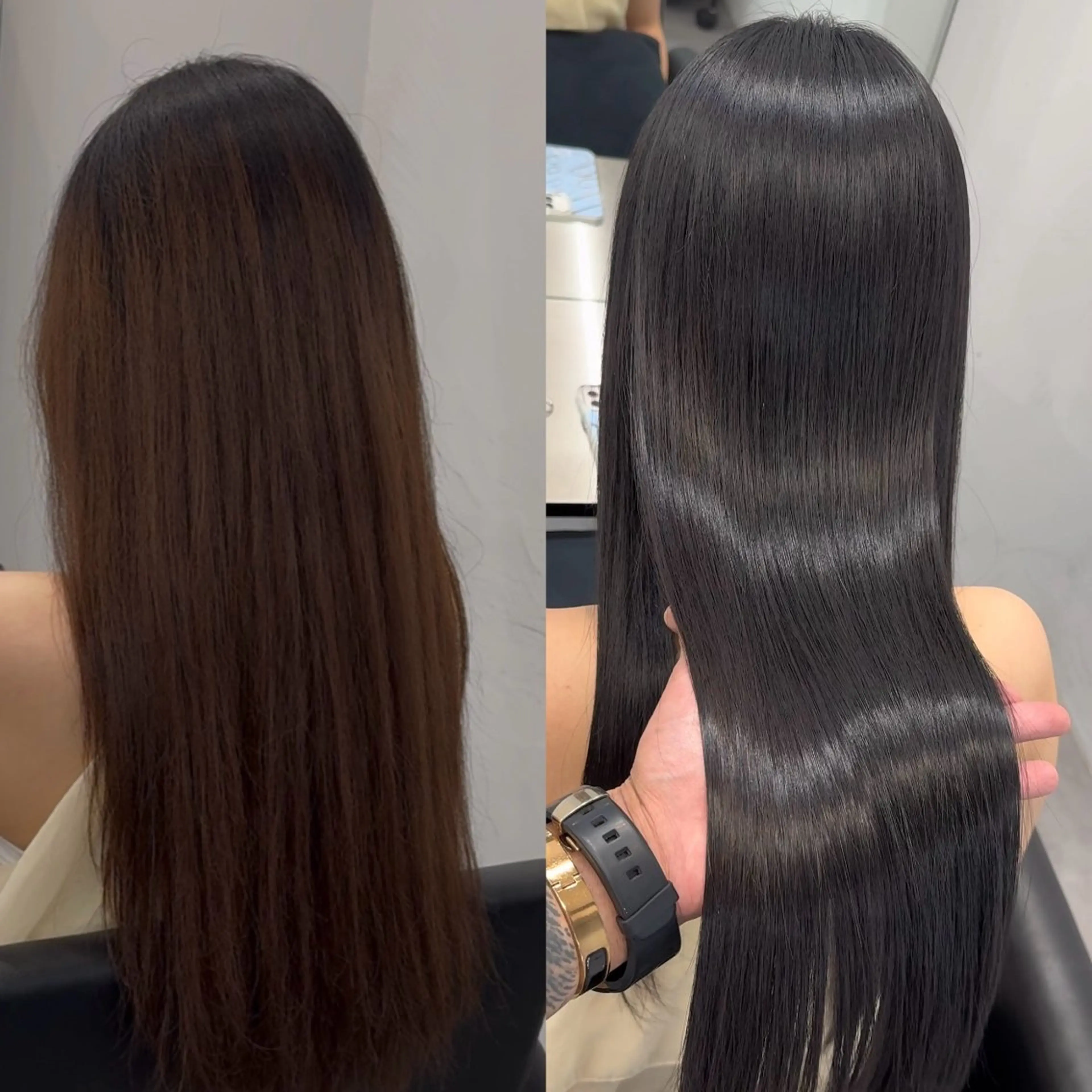 セミロング カット 縮毛矯正 トリートメント 髪質改善×韓国ヘア HIROのヘアスタイル