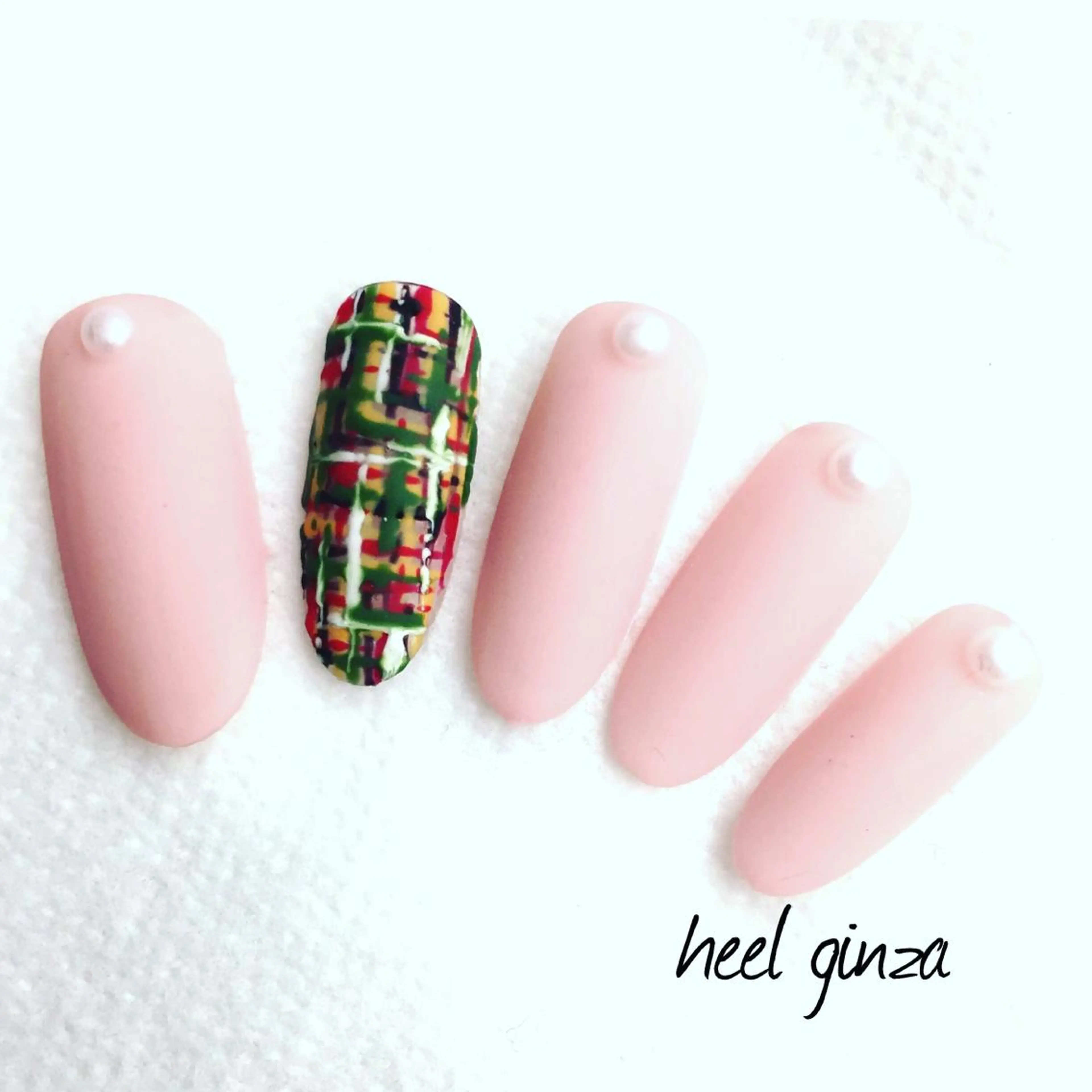 ネイル マットネイル ツイードネイル miel nailのネイルデザイン