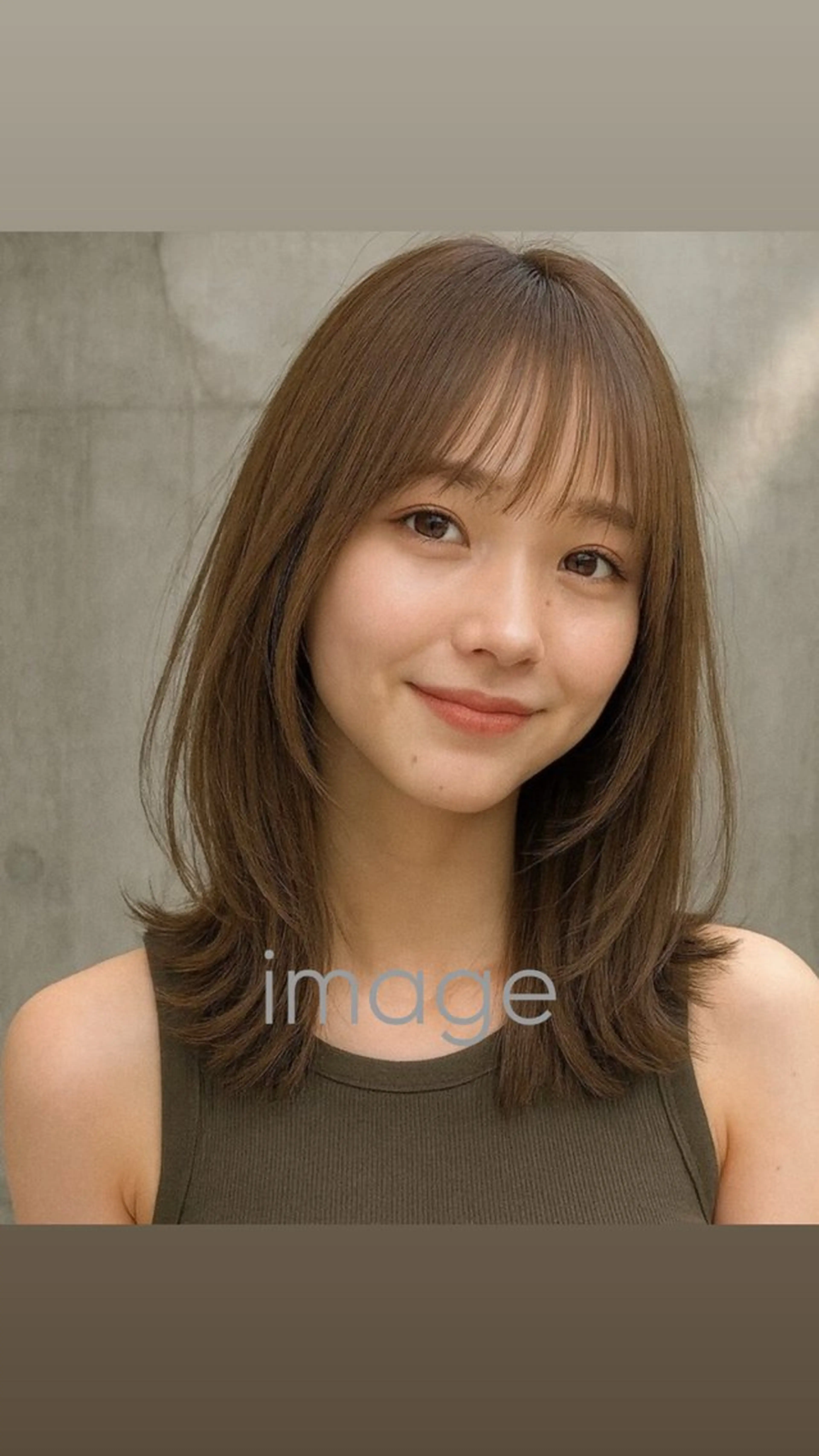 ミディアム レディースミディアム モデル 亀戸🌙松本のヘアスタイル