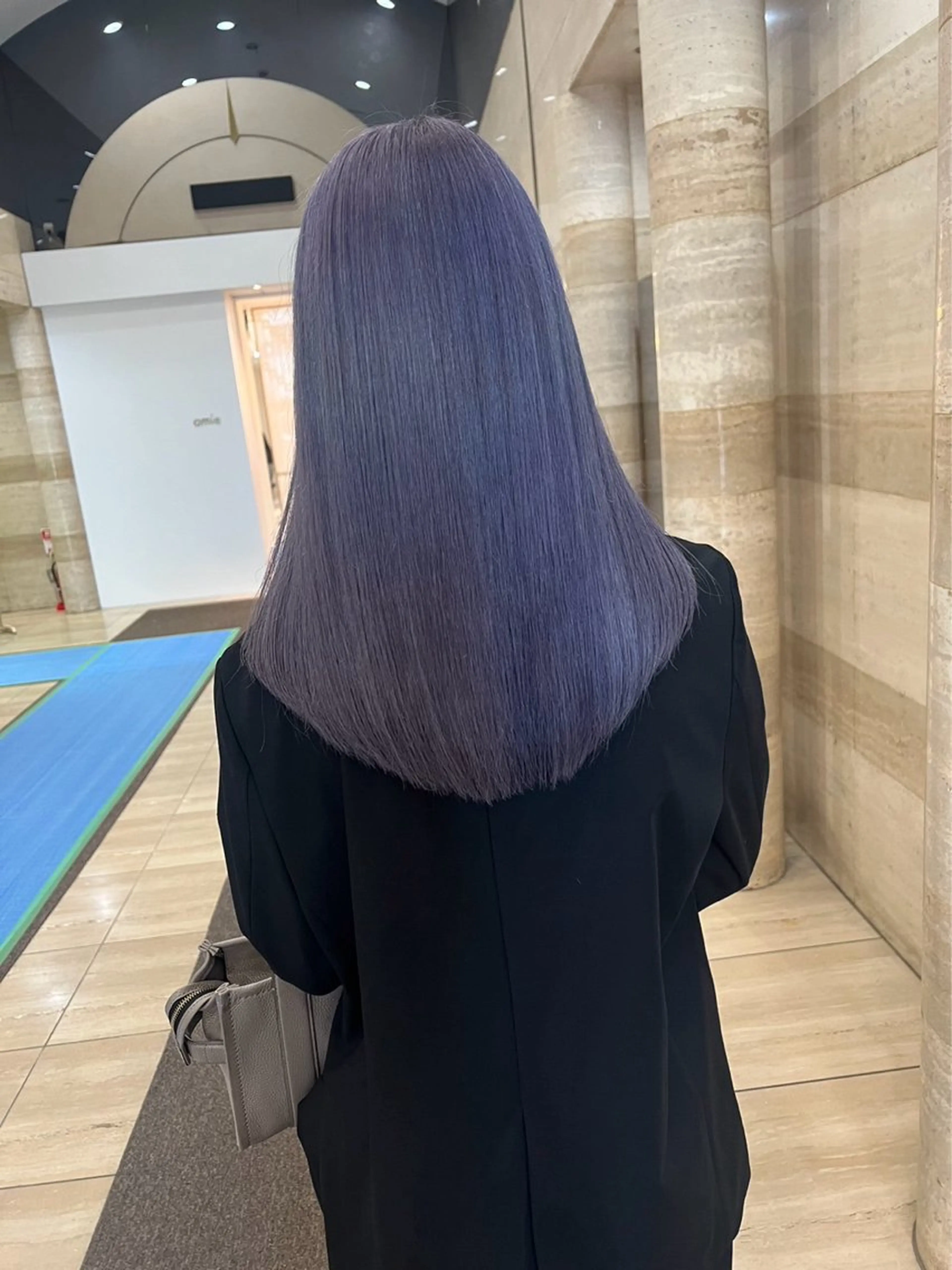 ロング カラー ハイトーンカラー ラベンダーカラー パープルカラー バイオレットカラー ダブルカラーVia/ airi♡のヘアスタイル