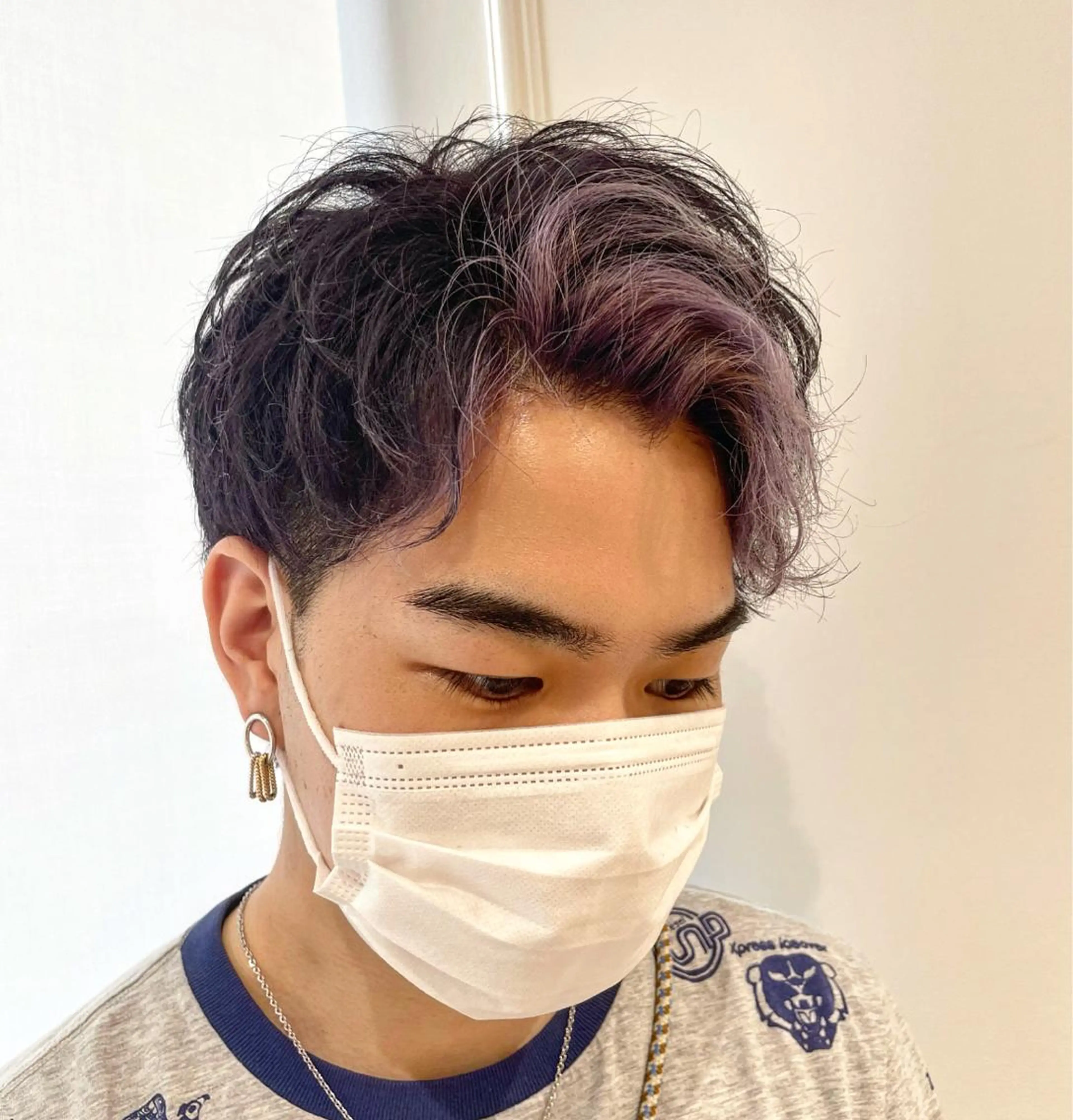 カラー メンズ ミストバング  フェイスフレーミング [YUCCA] Junaのヘアスタイル