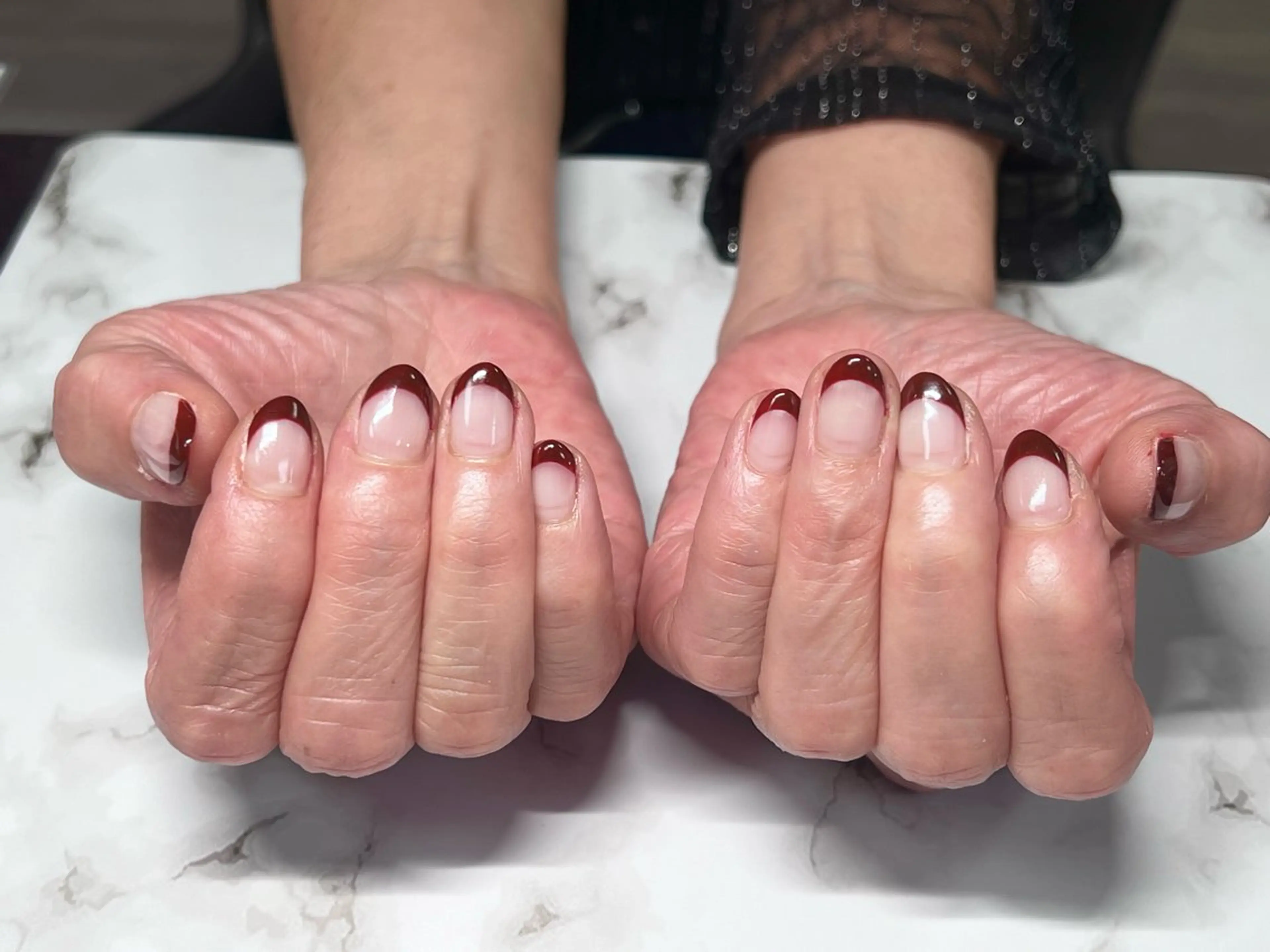 フレンチネイル🩷（オフなし）🖐️の写真