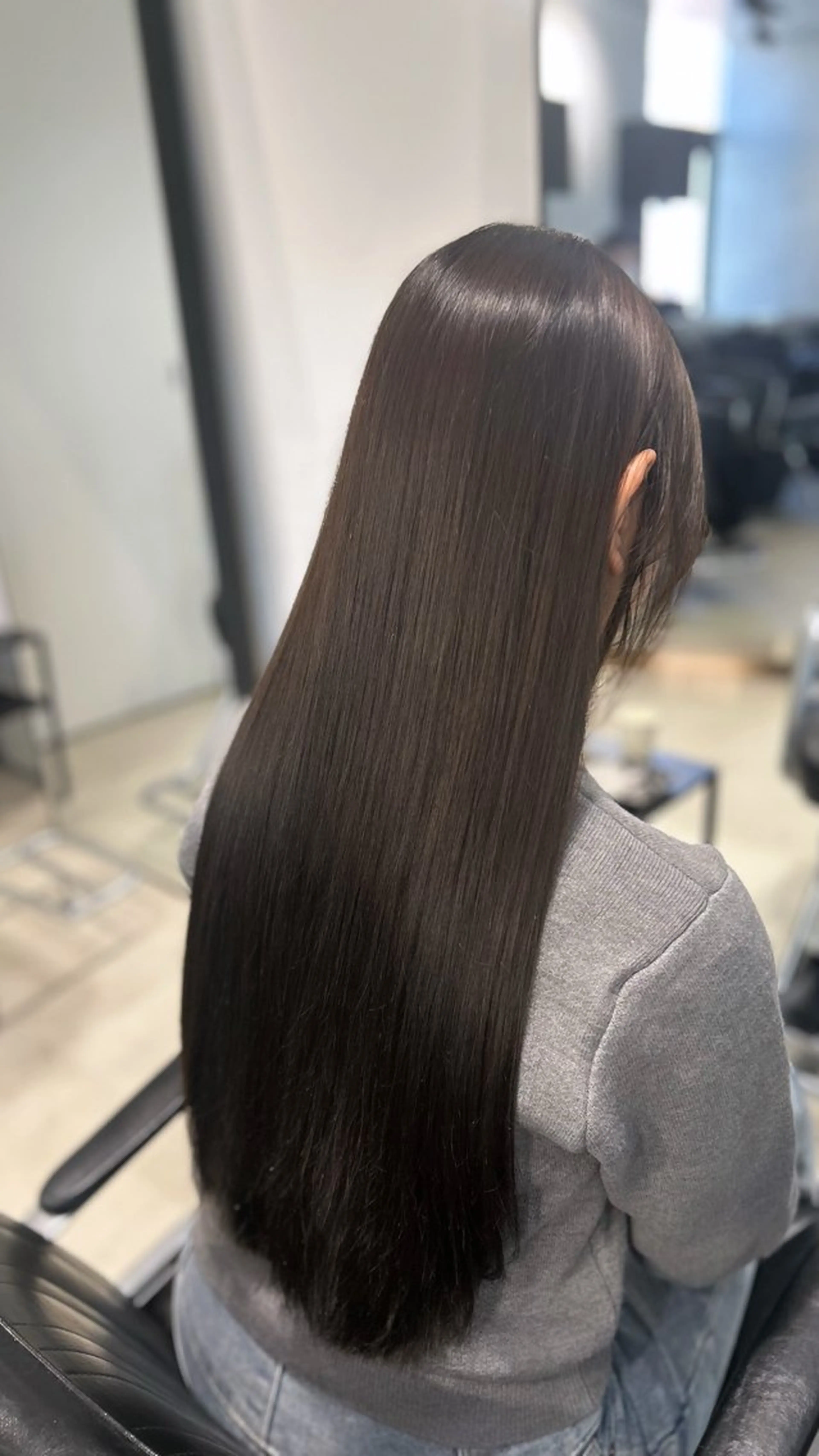 セミロング カラー パーマ カット ヘアカラー トリートメント レイヤー/グレージュ 赤み消し/コウスケのヘアスタイル