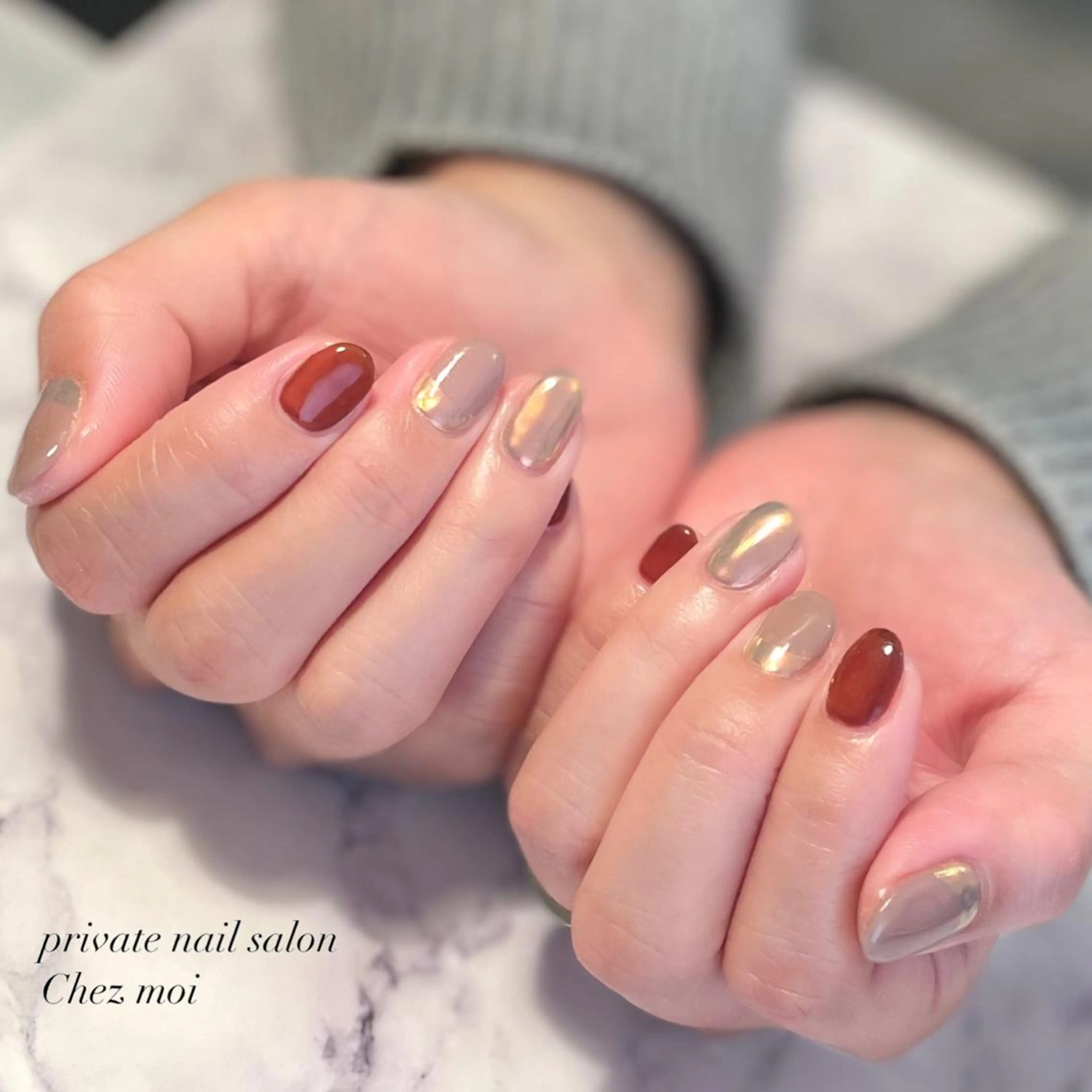 ネイル ミラーネイル KOMINE TOMOKOのネイルデザイン