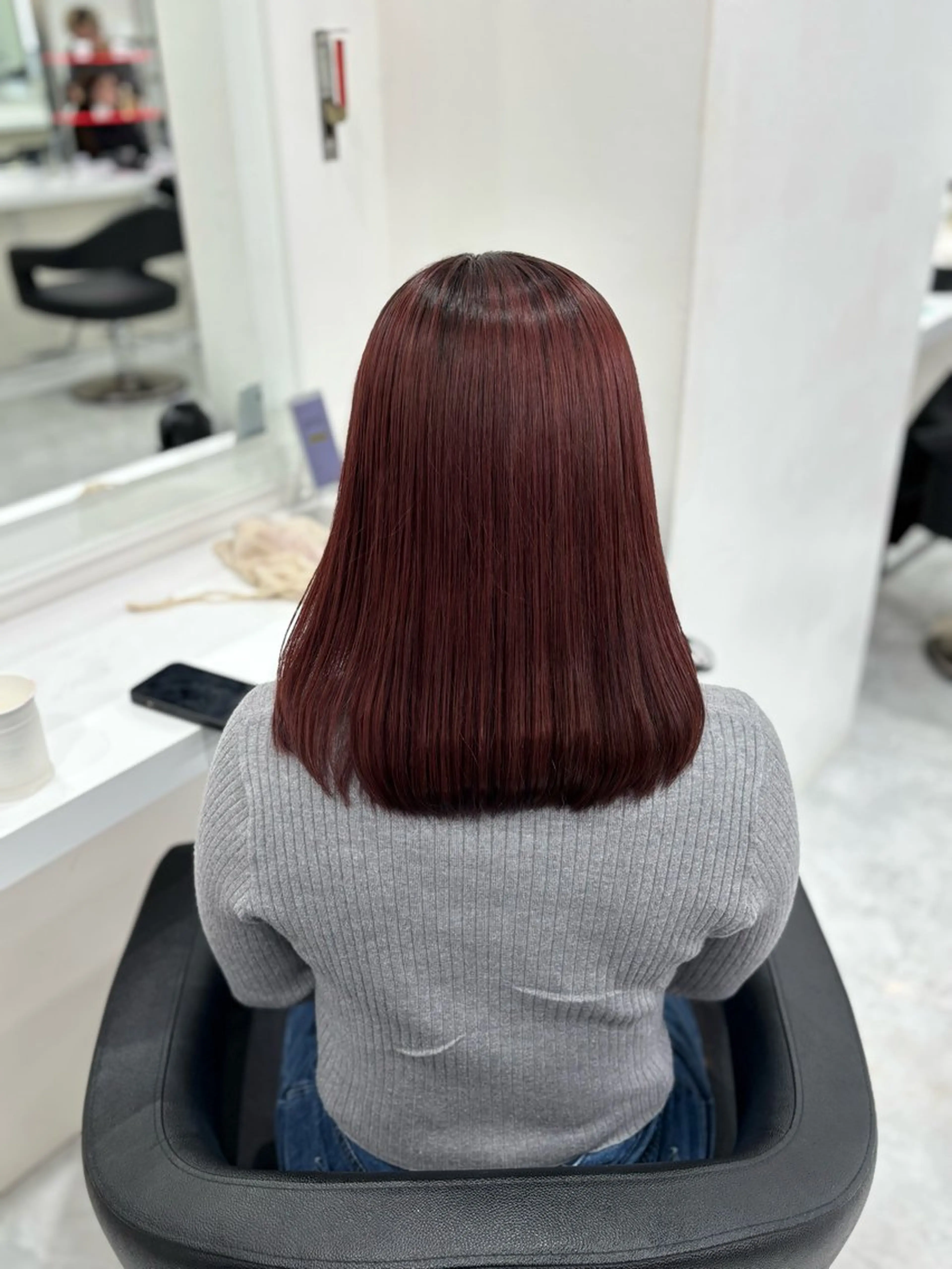 ミディアム ヘアカラー お洒落暖色 🍒AOI🍒のヘアスタイル