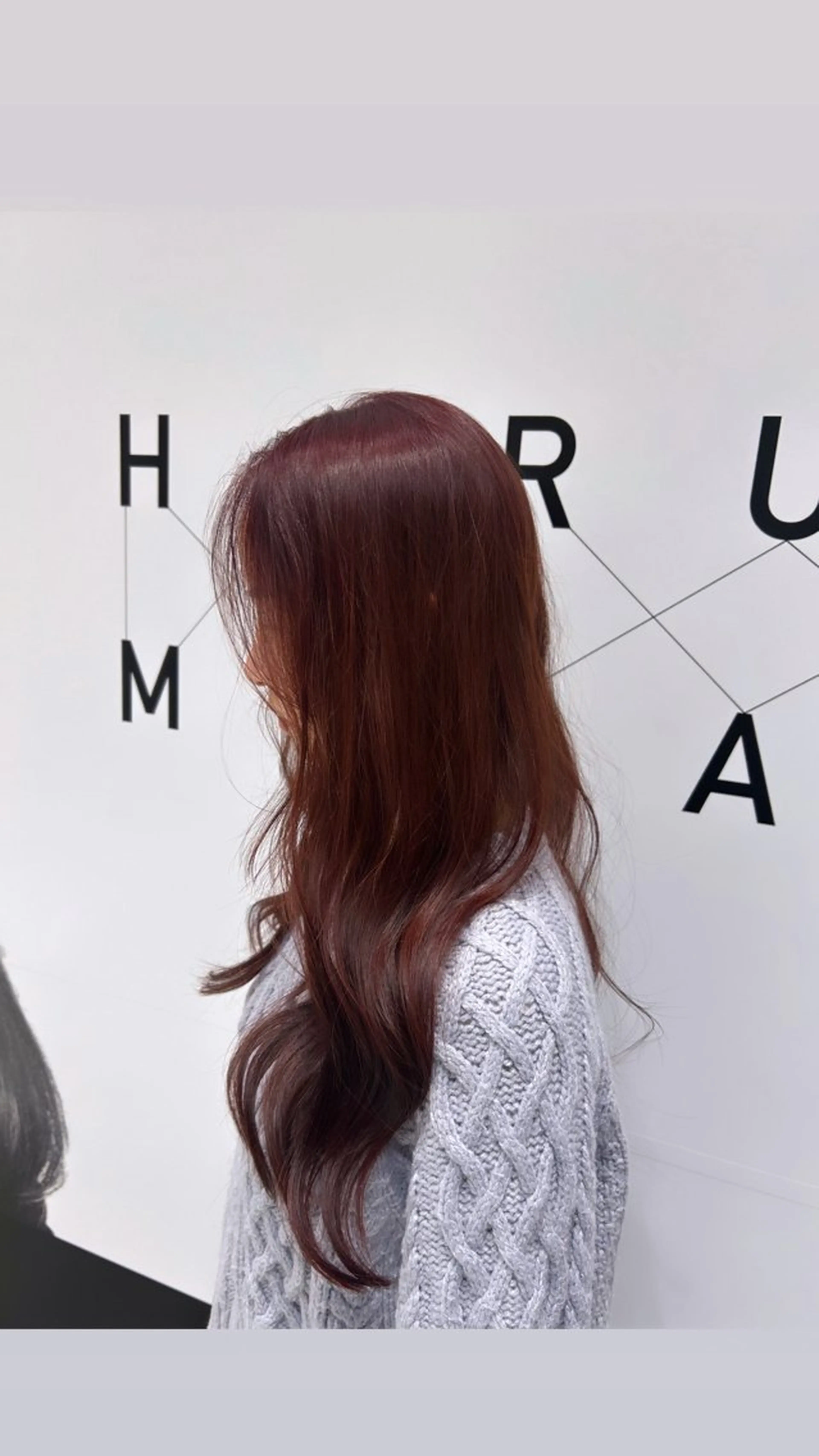 ロング カラー ピンクカラー ヘアカラー 近藤 ちかのヘアスタイル