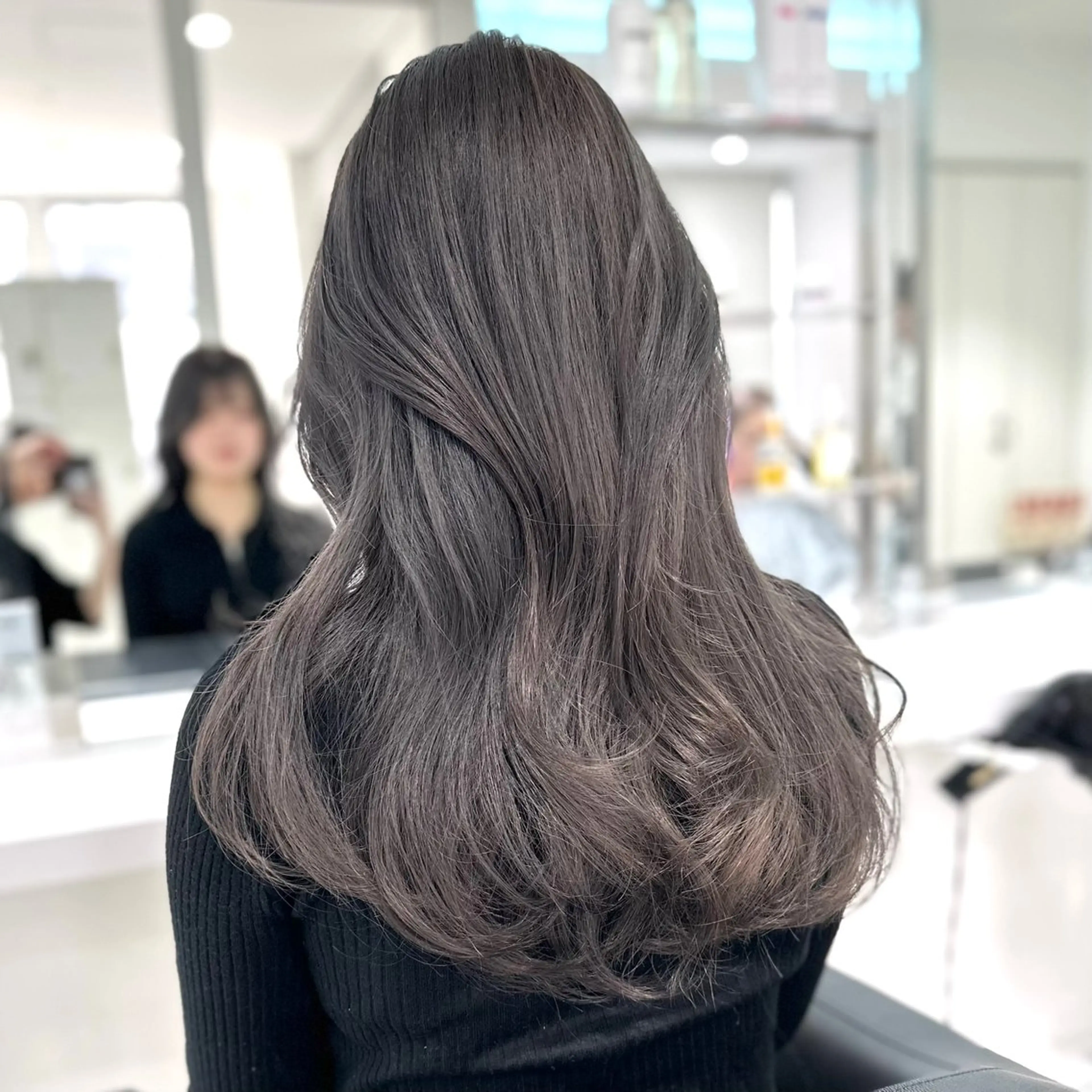 セミロング カラー ヘアカラー トリートメント 艶髪グレージュ特化/ CHIKARAのヘアスタイル