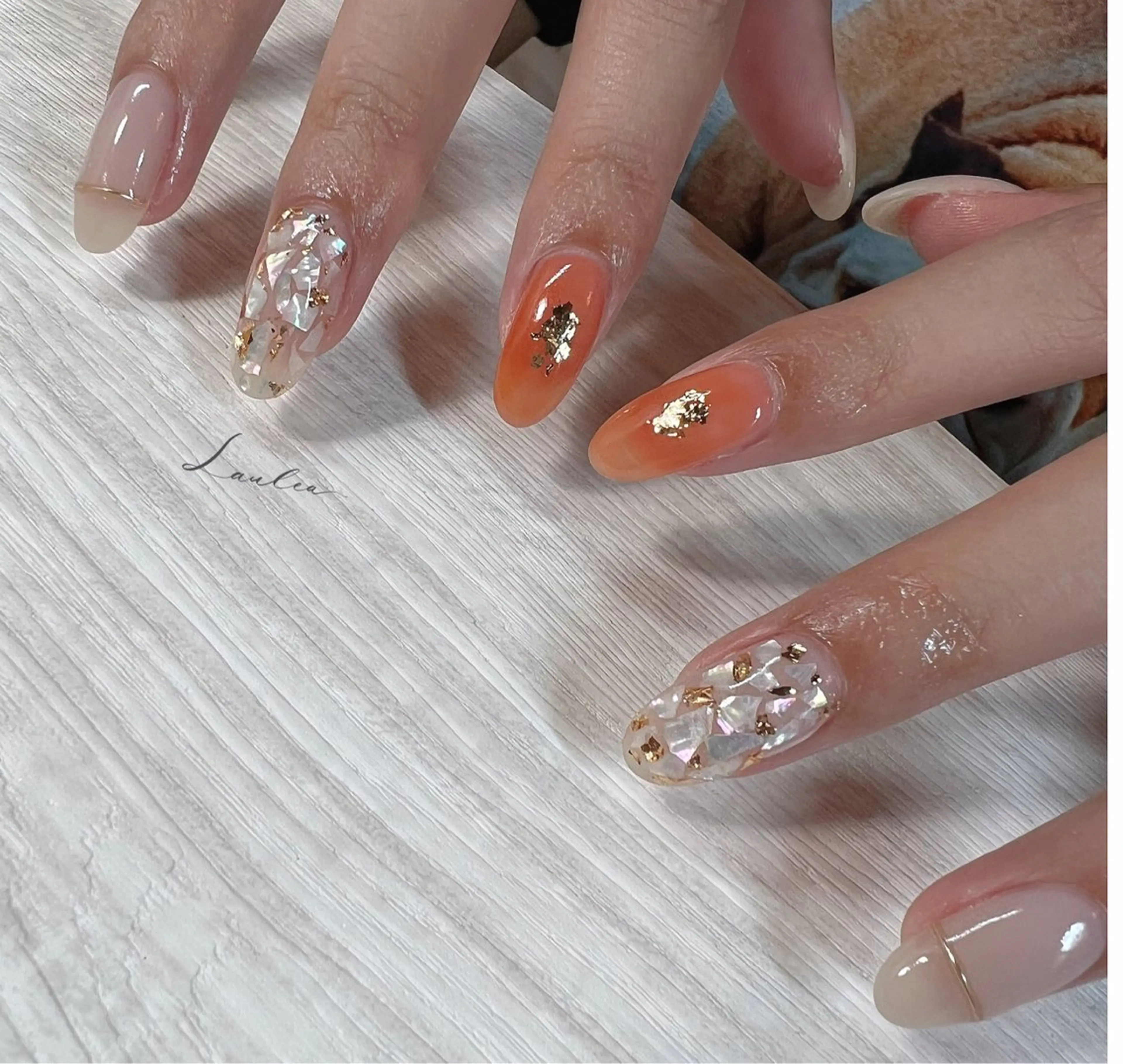 ネイル フットネイル 韓国ネイル ハンドネイル nail salon Lauleaのネイルデザイン