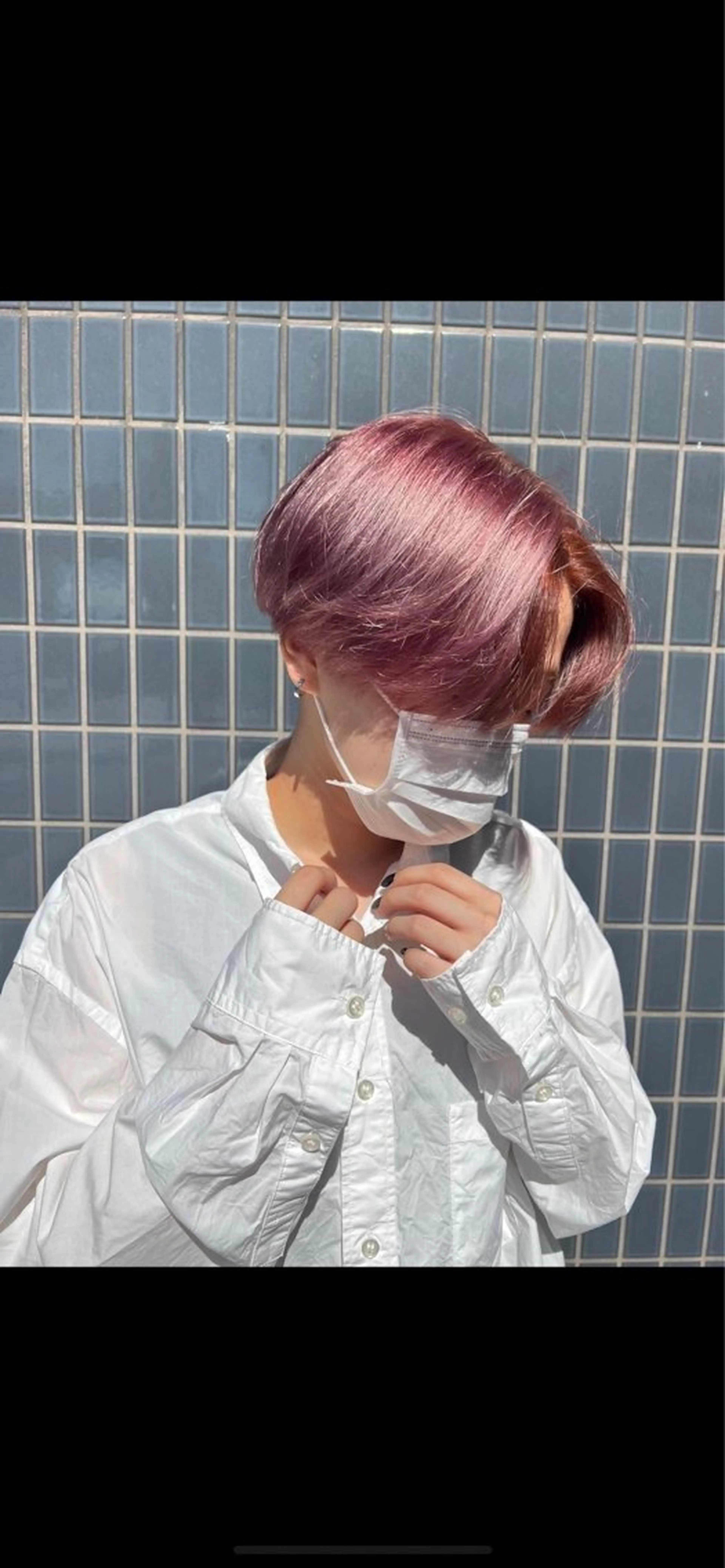 ショート カラー メンズ ヘアカラー ハイトーン/ネイル /ミウ 🌺❤︎のネイルデザイン