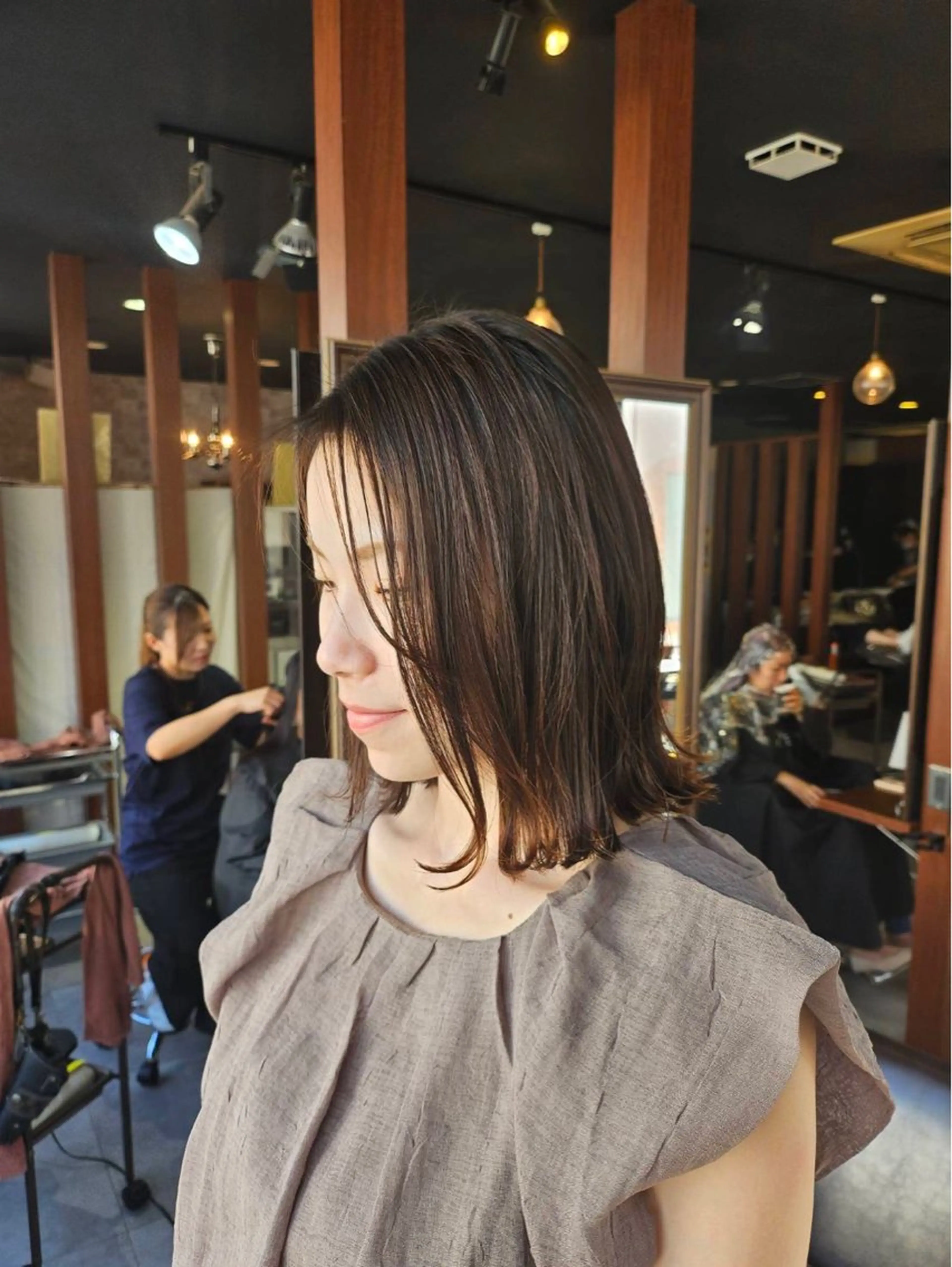 ミディアム eim hair rink  長津田店所属・🫧透明感カラー 🫧しほのヘアスタイル