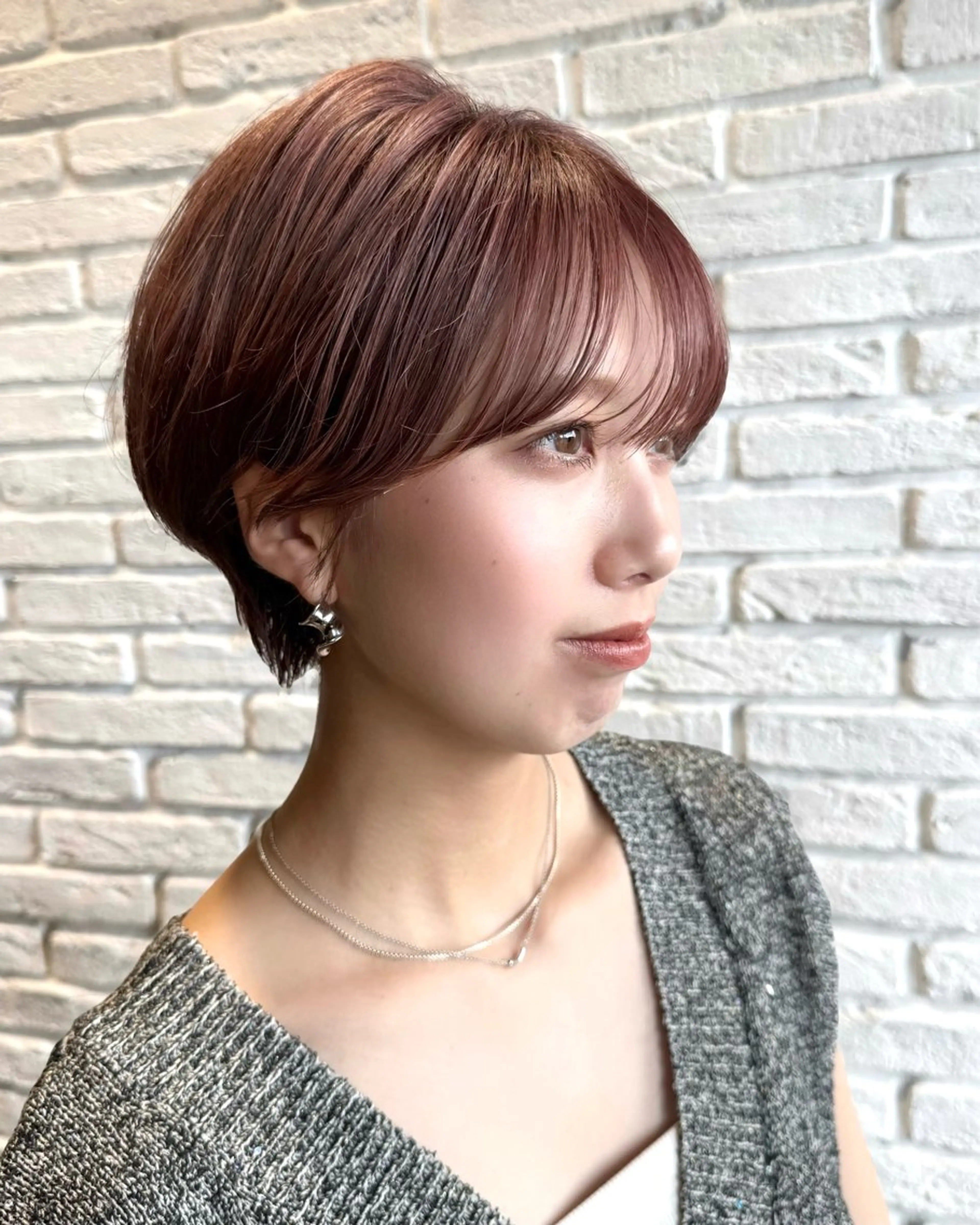 ショート 顔周りカット 小顔カット カット トリートメント レイヤー/透明感/ 艶髪/kana 🩰のヘアスタイル
