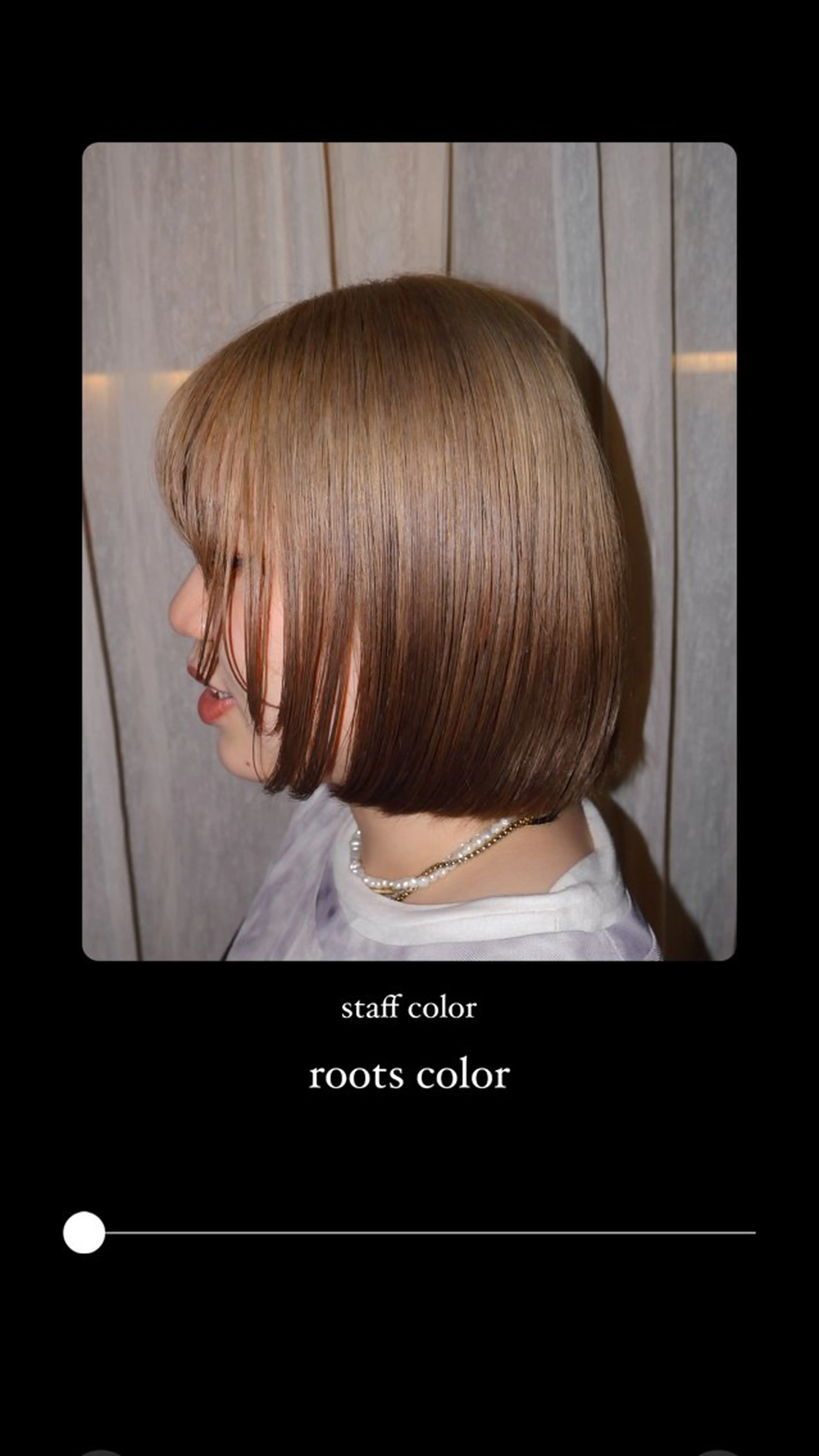 ショート replay所属・藤原 百花のヘアスタイル