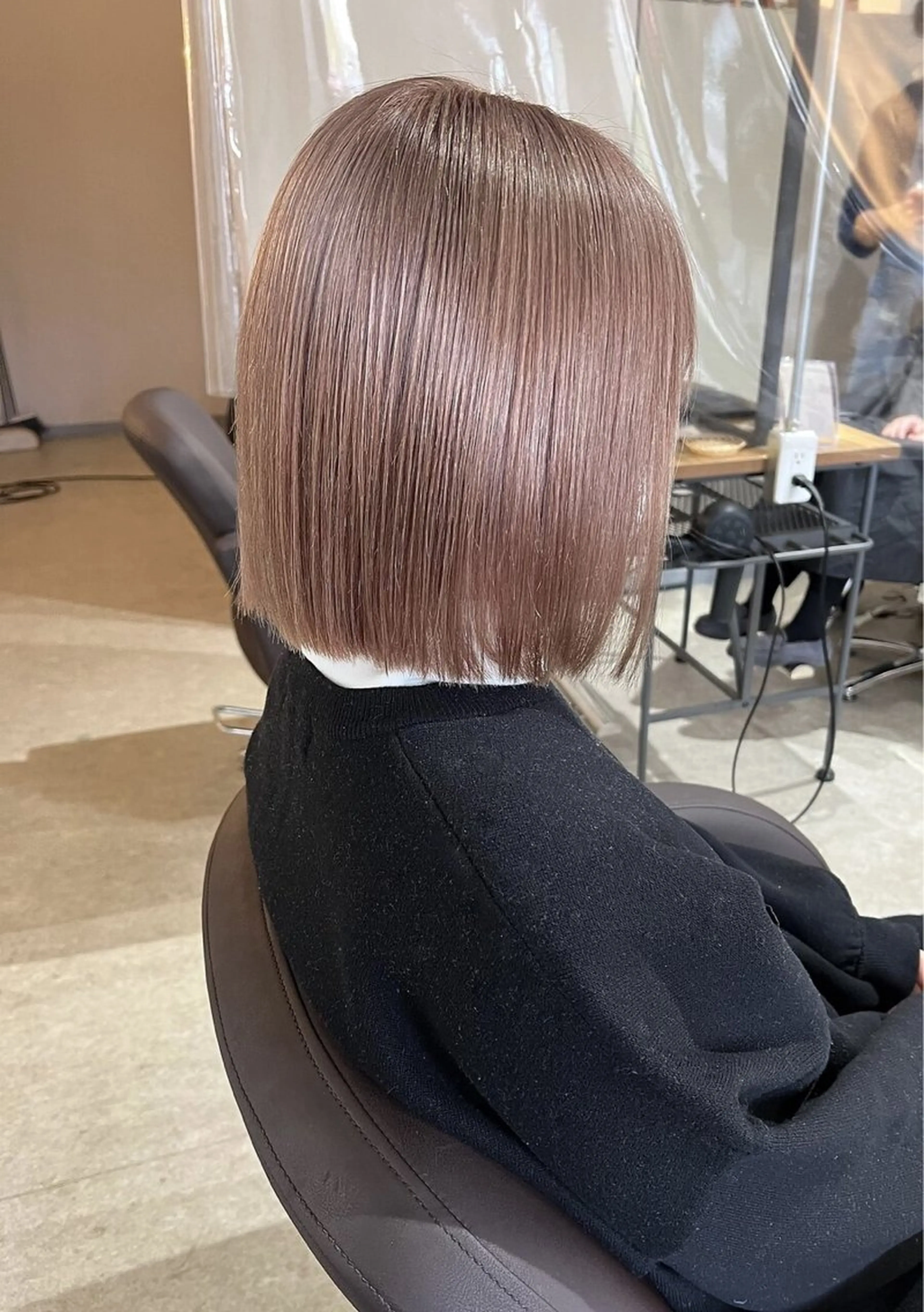 ショート ボブ 髪質改善 韓国風ヘア レイヤーカット ショートヘア suii..hair designブリーチのヘアスタイル