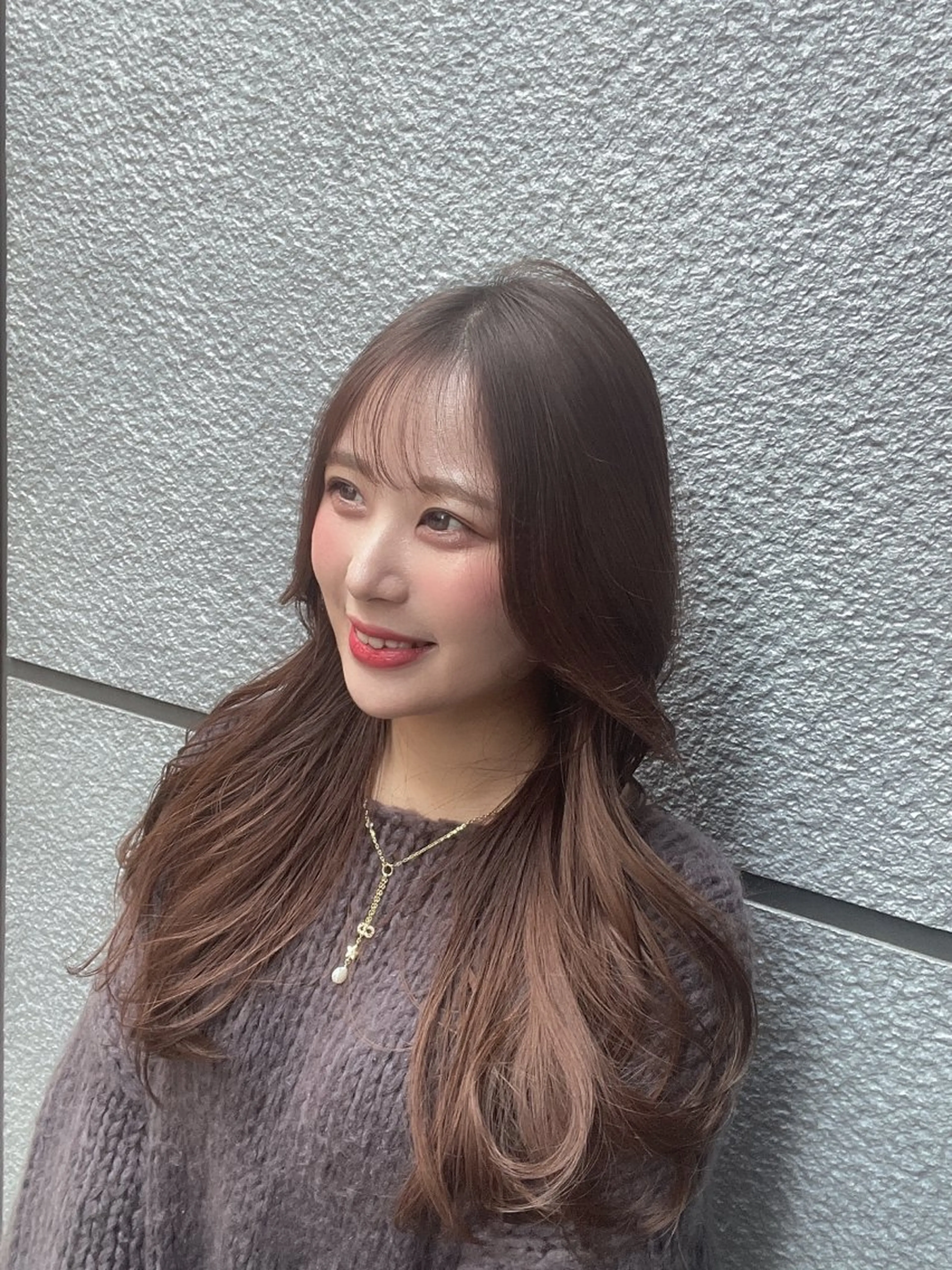 ロング 韓国風カラー くびれヘア 顔周りカット 韓国風ヘア レイヤーカット 🍁艶カラー／ レイヤー🍁/和也のヘアスタイル