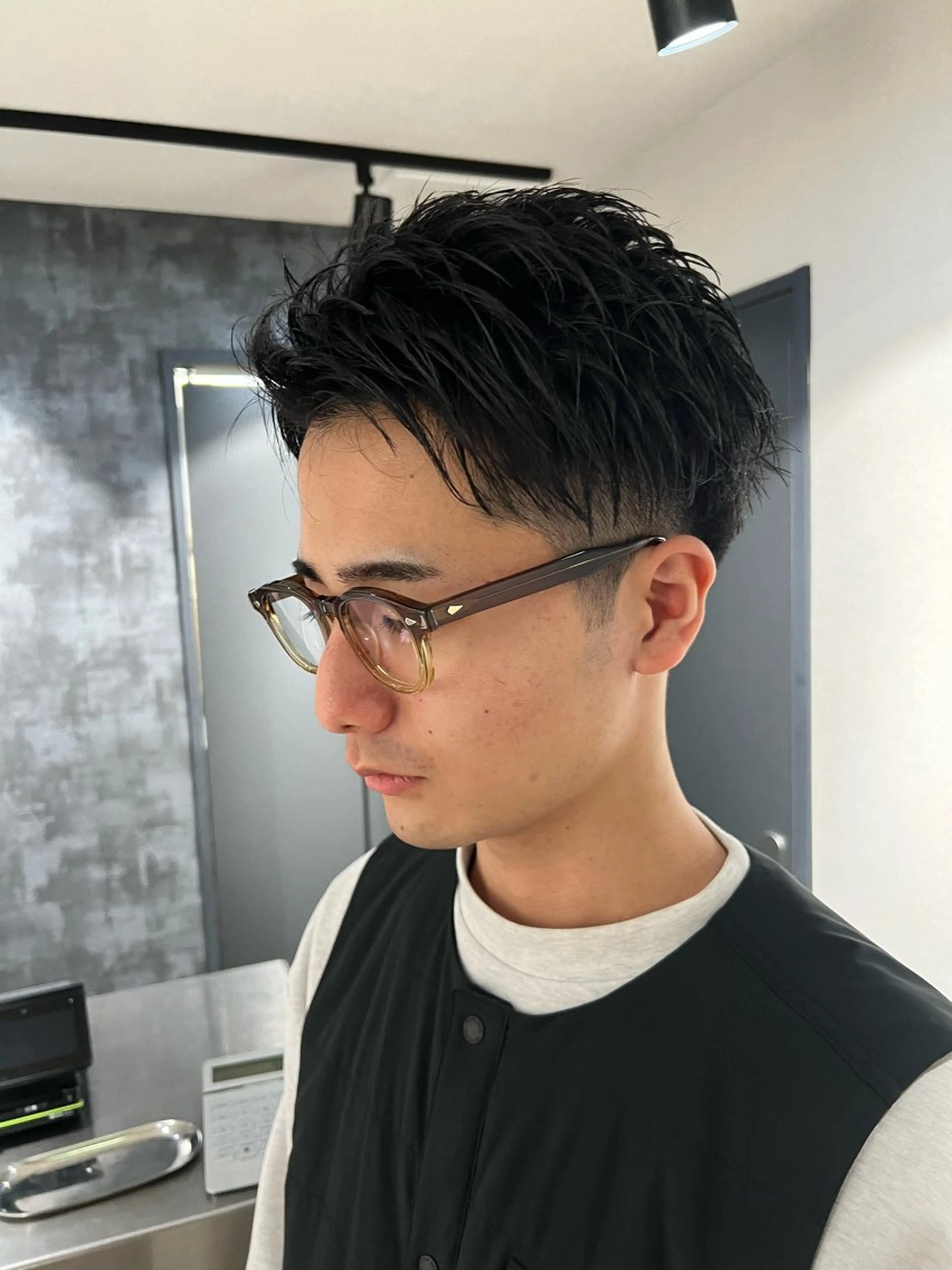 ショート メンズ アップバング ショートヘア ⚡️ショート特化⚡️ ATARUのヘアスタイル