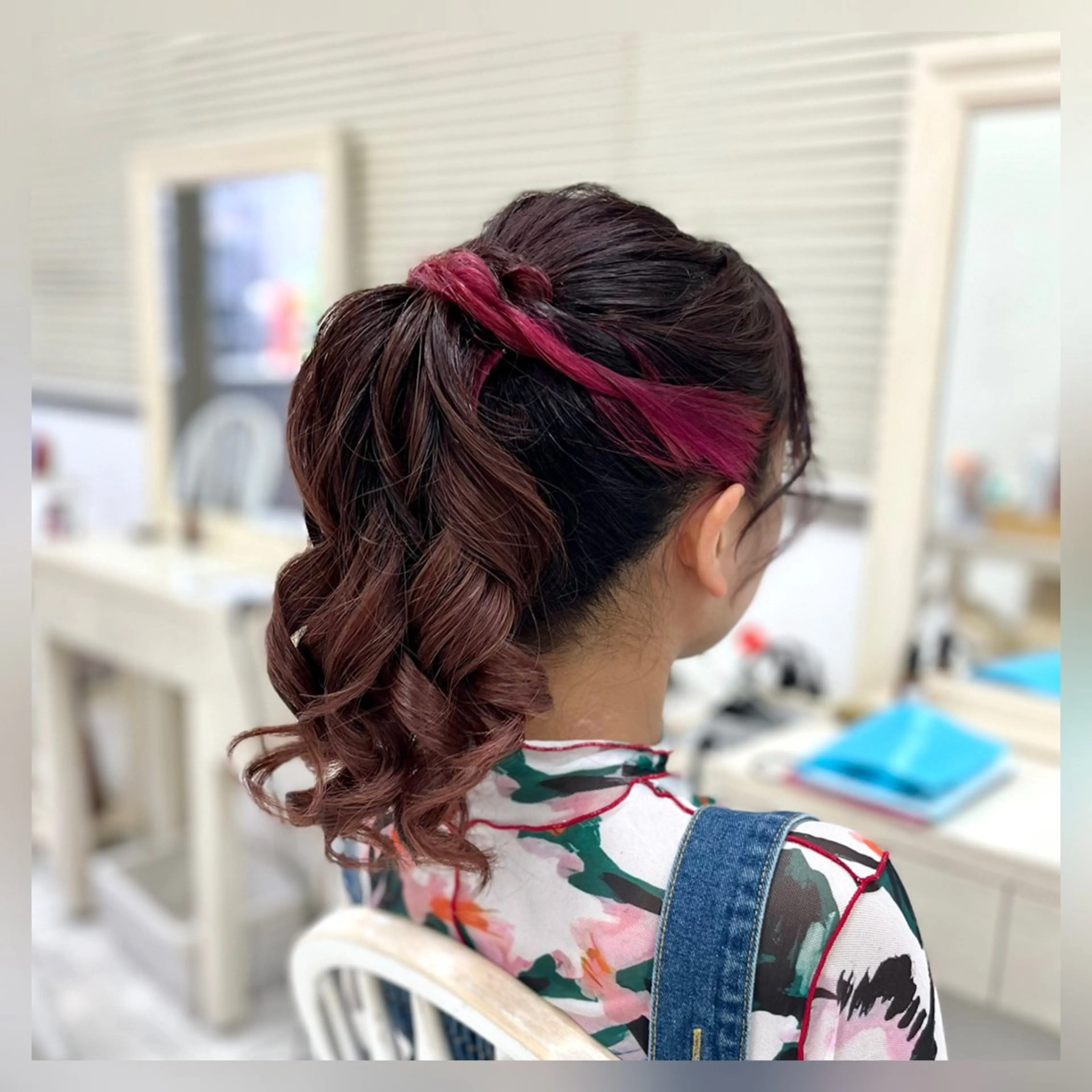 ヘアアレンジ ポニーテール 似合わせヘアメイク 💐オダギリチアキのヘアスタイル