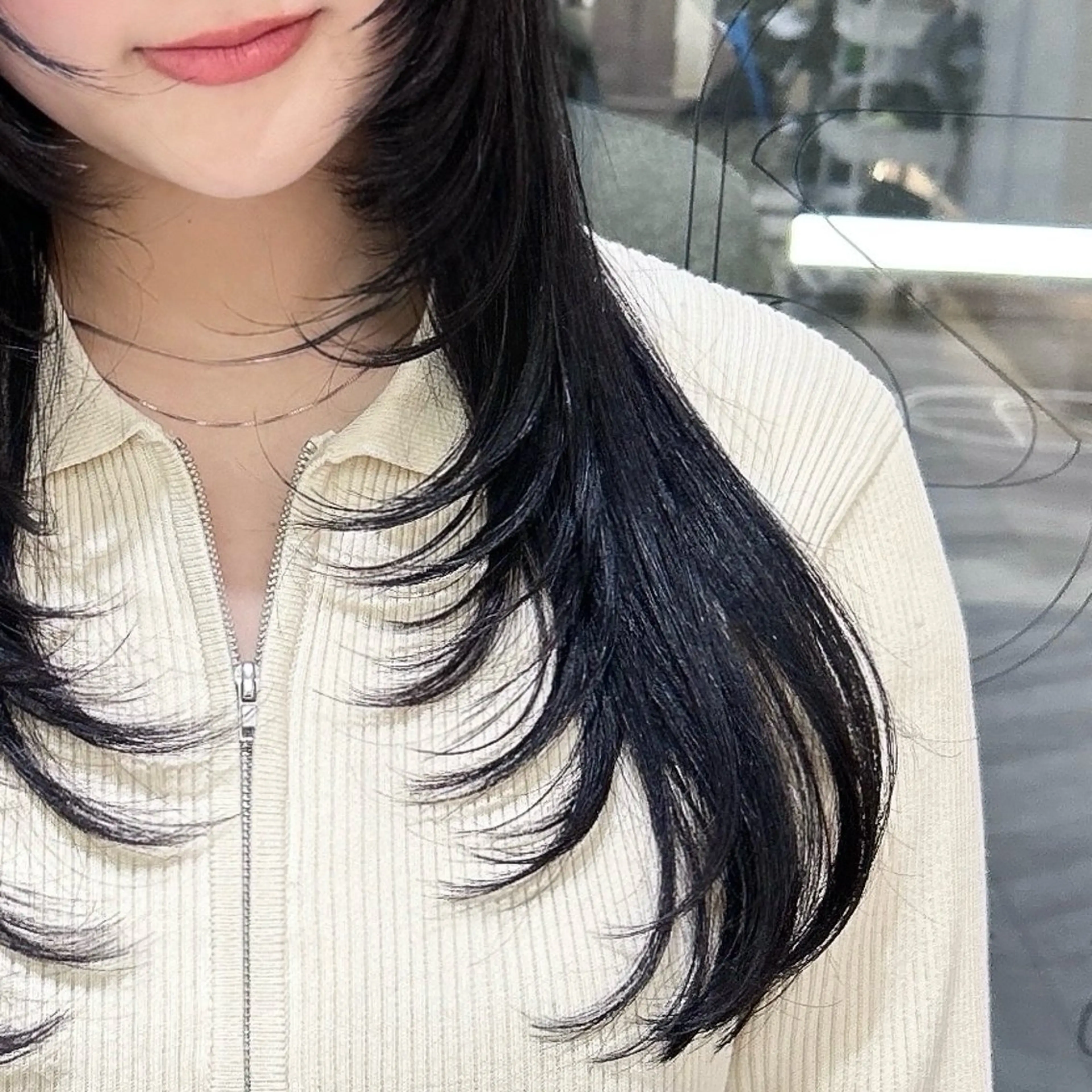 ロング カラー カット ヘアカラー トリートメント 🇰🇷韓国スタイル /束間まつげ🎀ミキのヘアスタイル