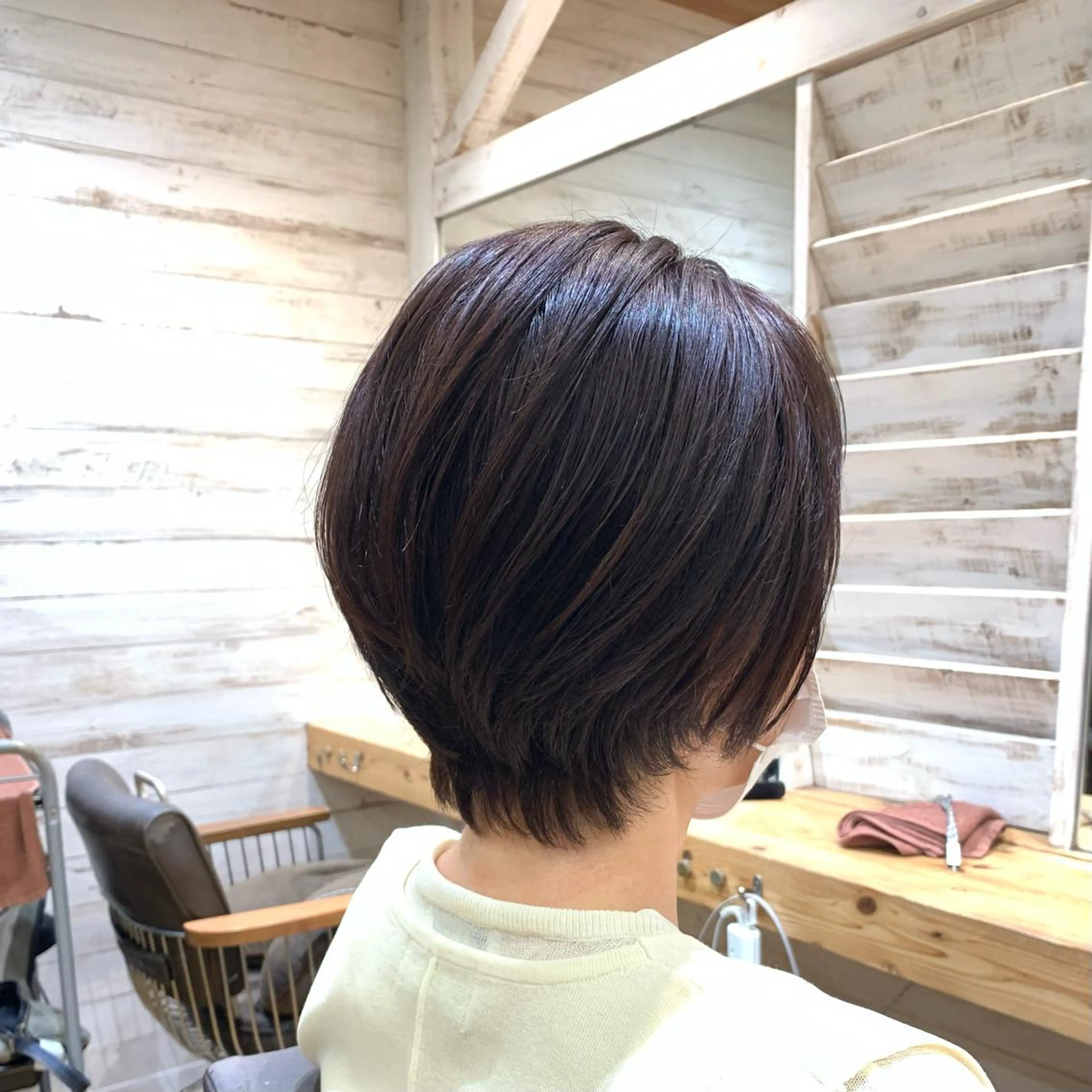 ショート ショートボブ 丸みショート ベリーショート ボブ くびれヘア Halo 長居店 "ROKI"のヘアスタイル