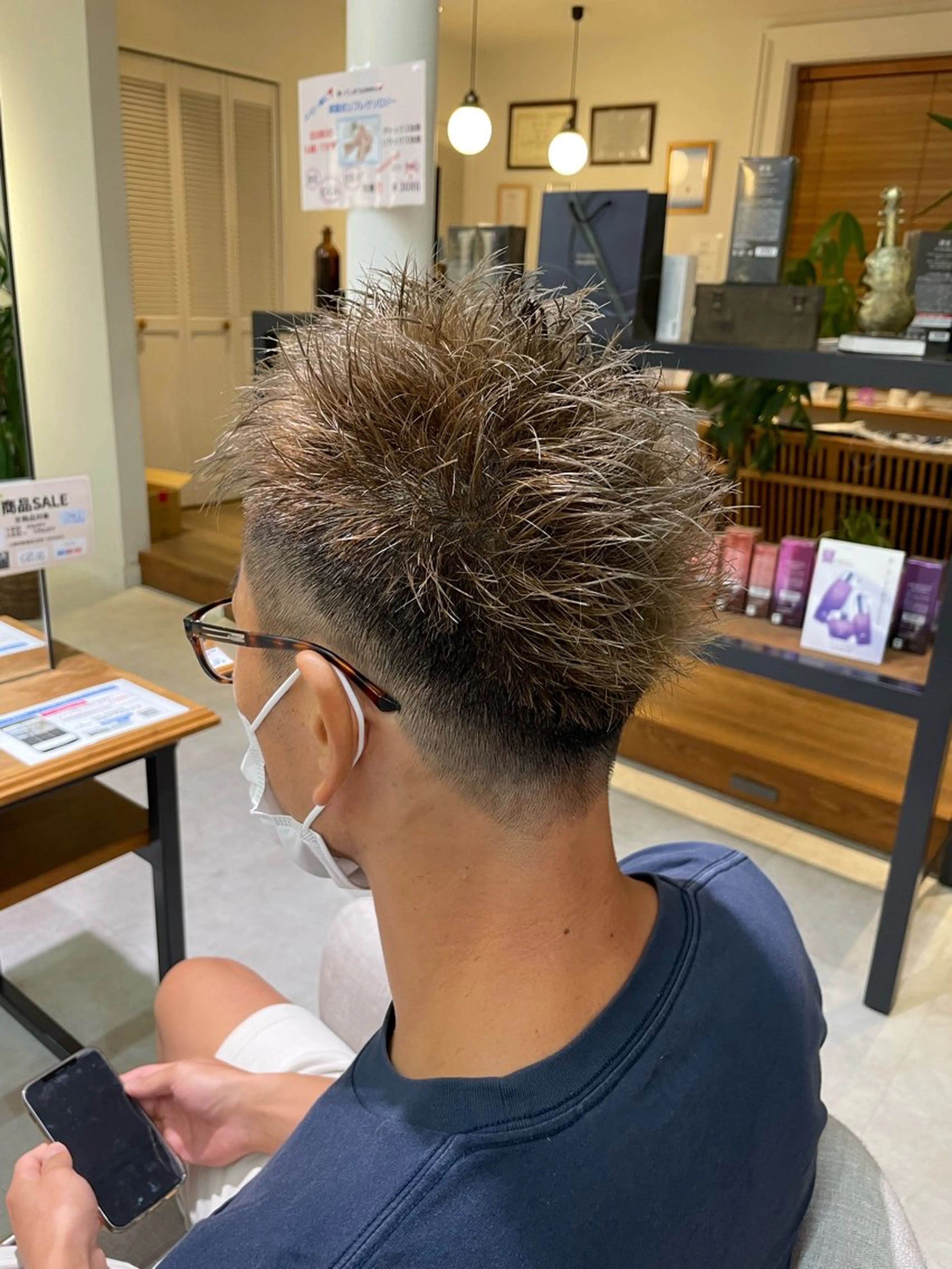 メンズ カット ヘアカラー Tanaka Aoiのヘアスタイル