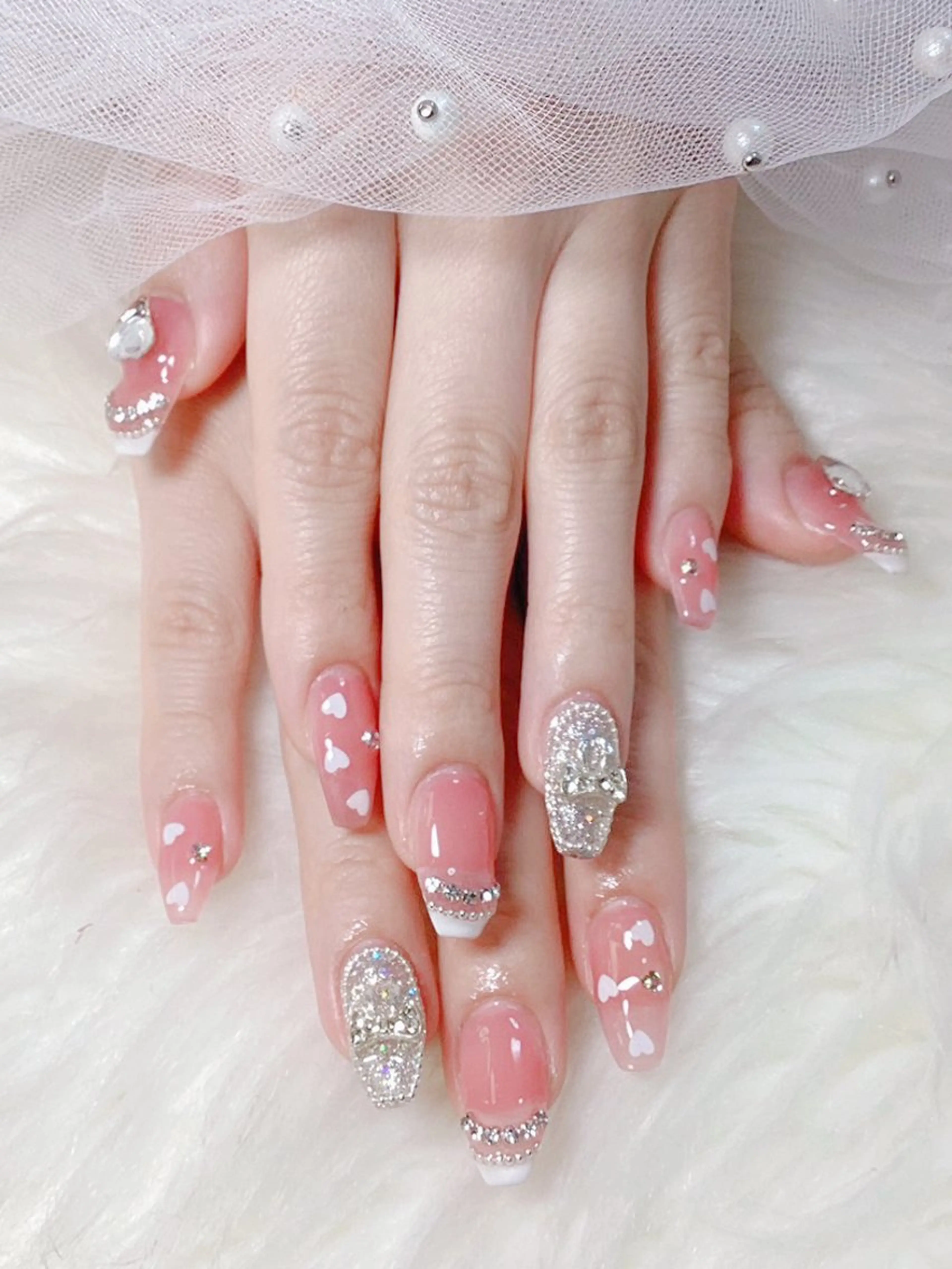 セミロング ハンドネイル Hanaai Salon新宿店のネイルデザイン
