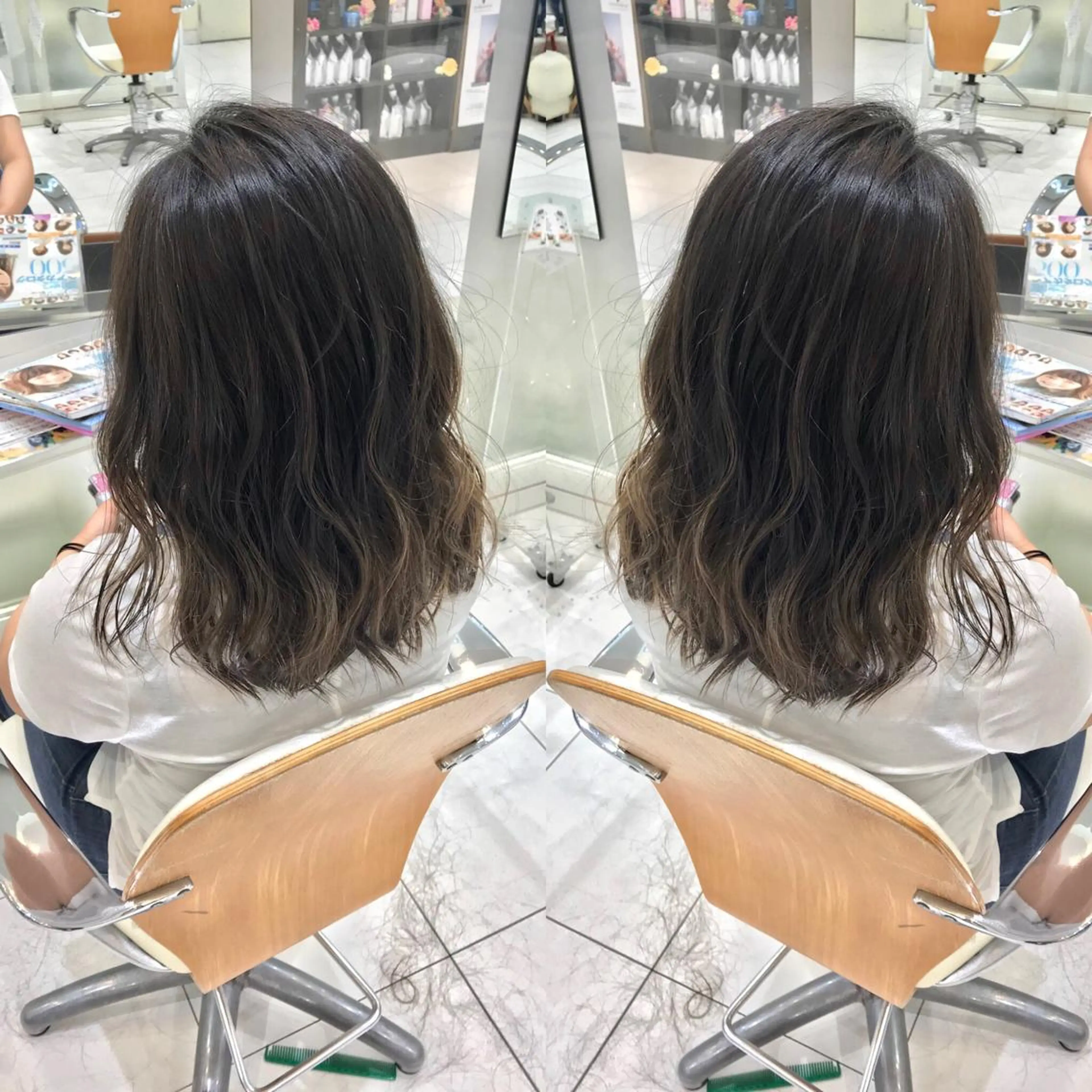 ミディアム カラー グラデーションカラー グレージュ カット ヘアカラー トリートメント D.log 大和西大寺店所属・川崎 雅大のヘアスタイル