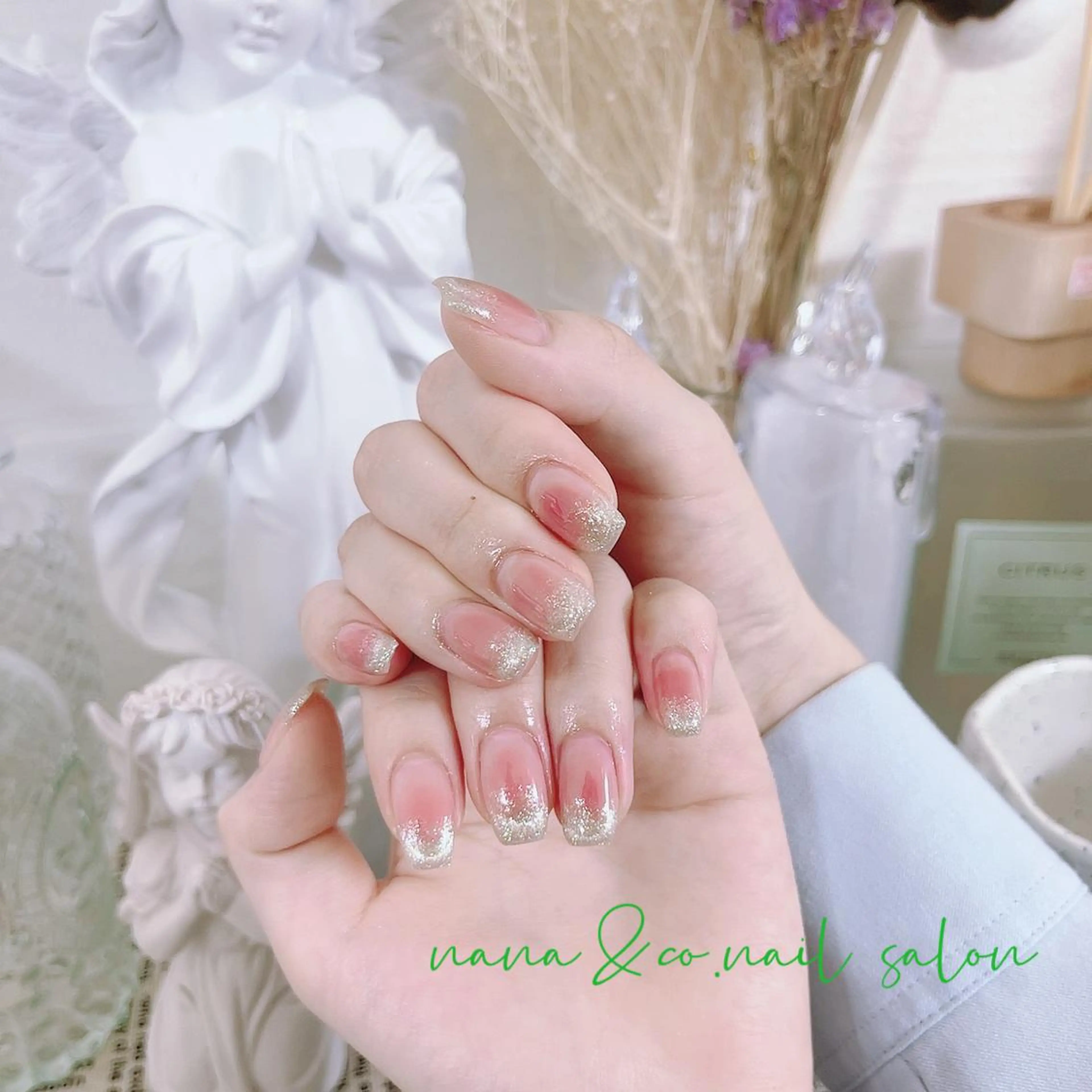 ワンホンネイル💅マグネットチークフレンチ🌟6980の写真