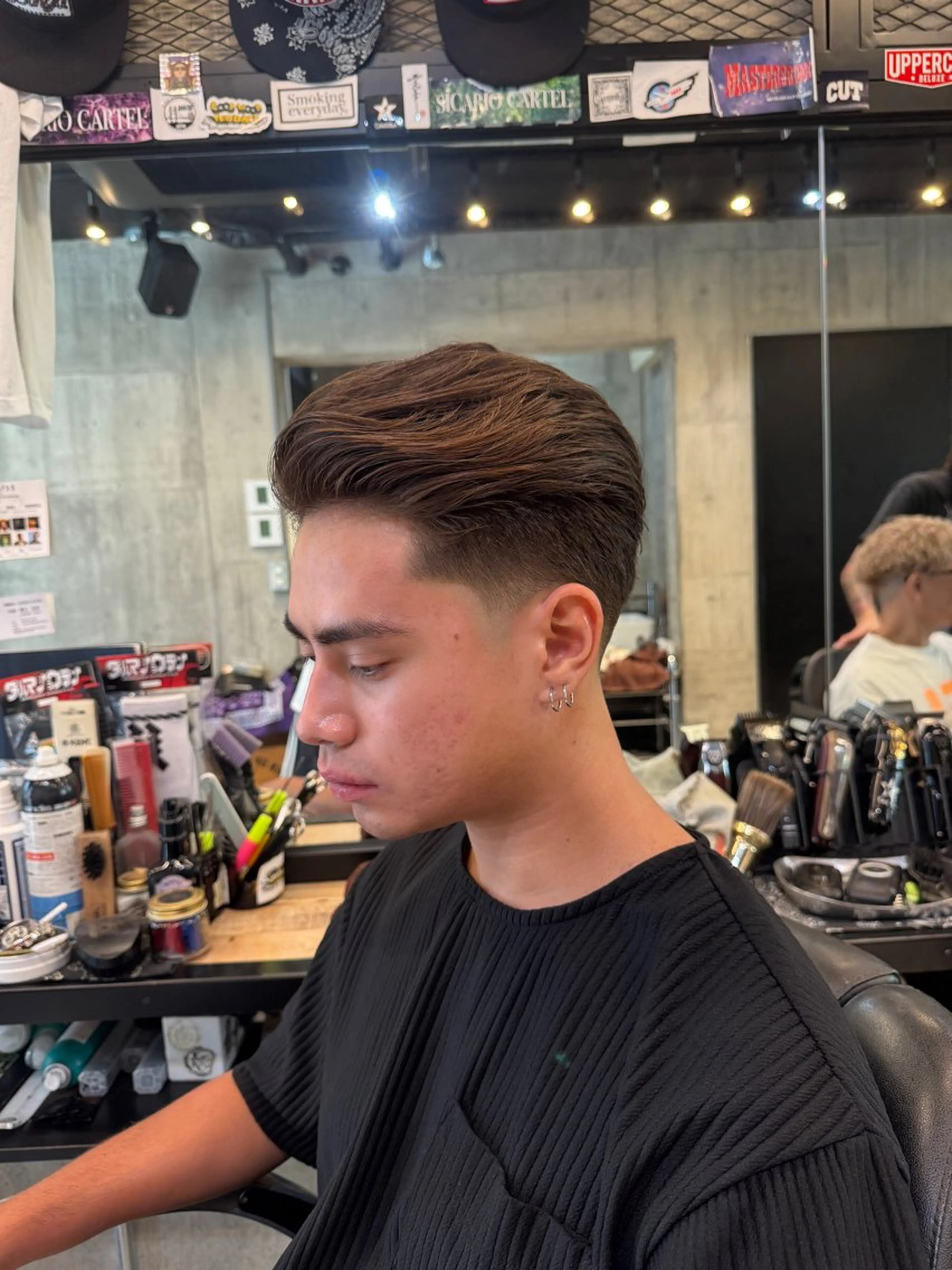ショート カラー メンズ カット ヘアカラー トリートメント BINGO HAIR WORKS 【ビンゴヘアワークス】所属・🎱メンズフェード 特化HYOGA🎱のヘアスタイル