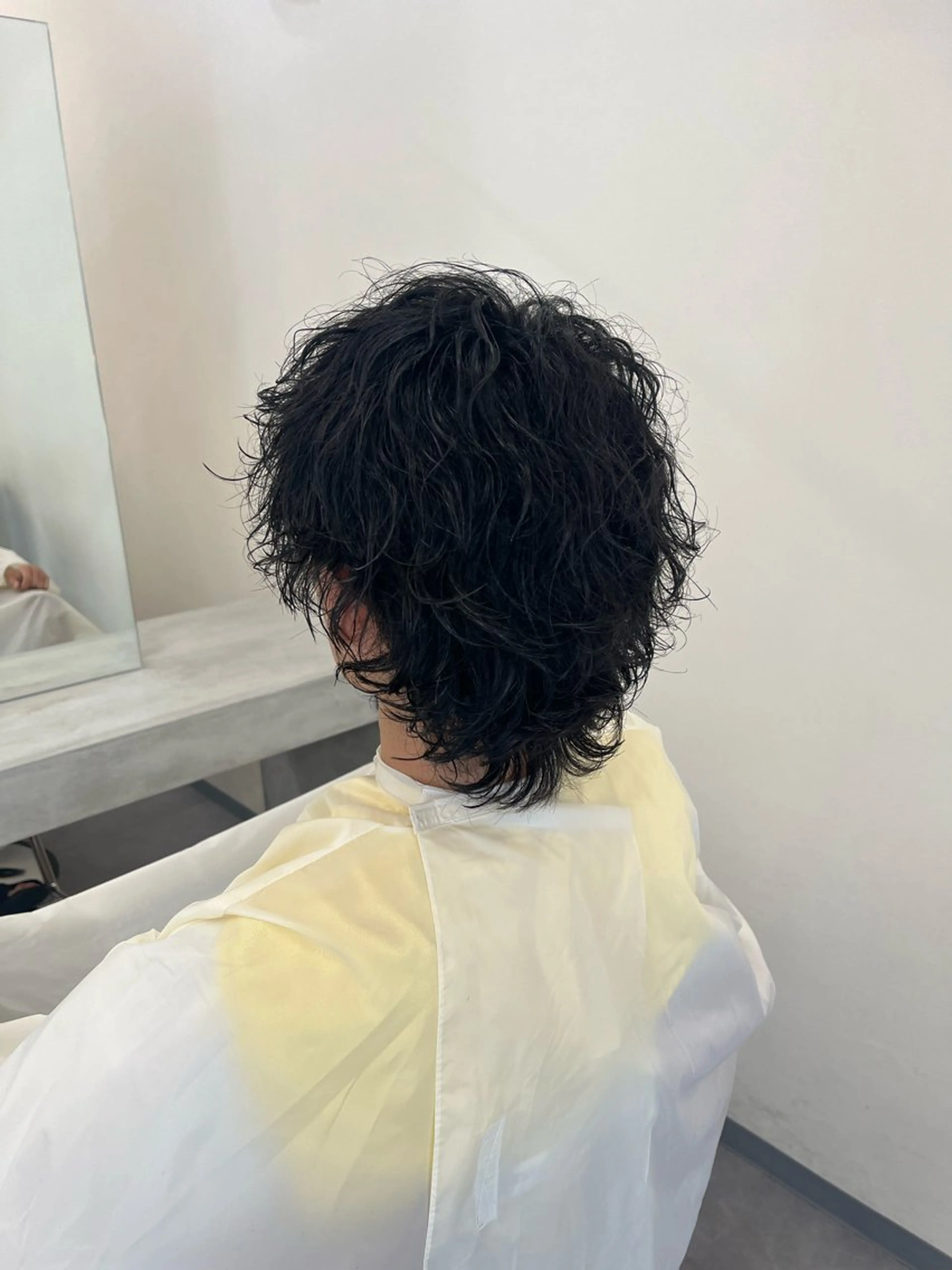 パーマ メンズ メンズパーマ ツイストスパイラルパーマ 波巻きパーマ メンズウルフカット ウルフカット カット パーマ 京都駅メンズカット/ パーマ/Keigoのヘアスタイル