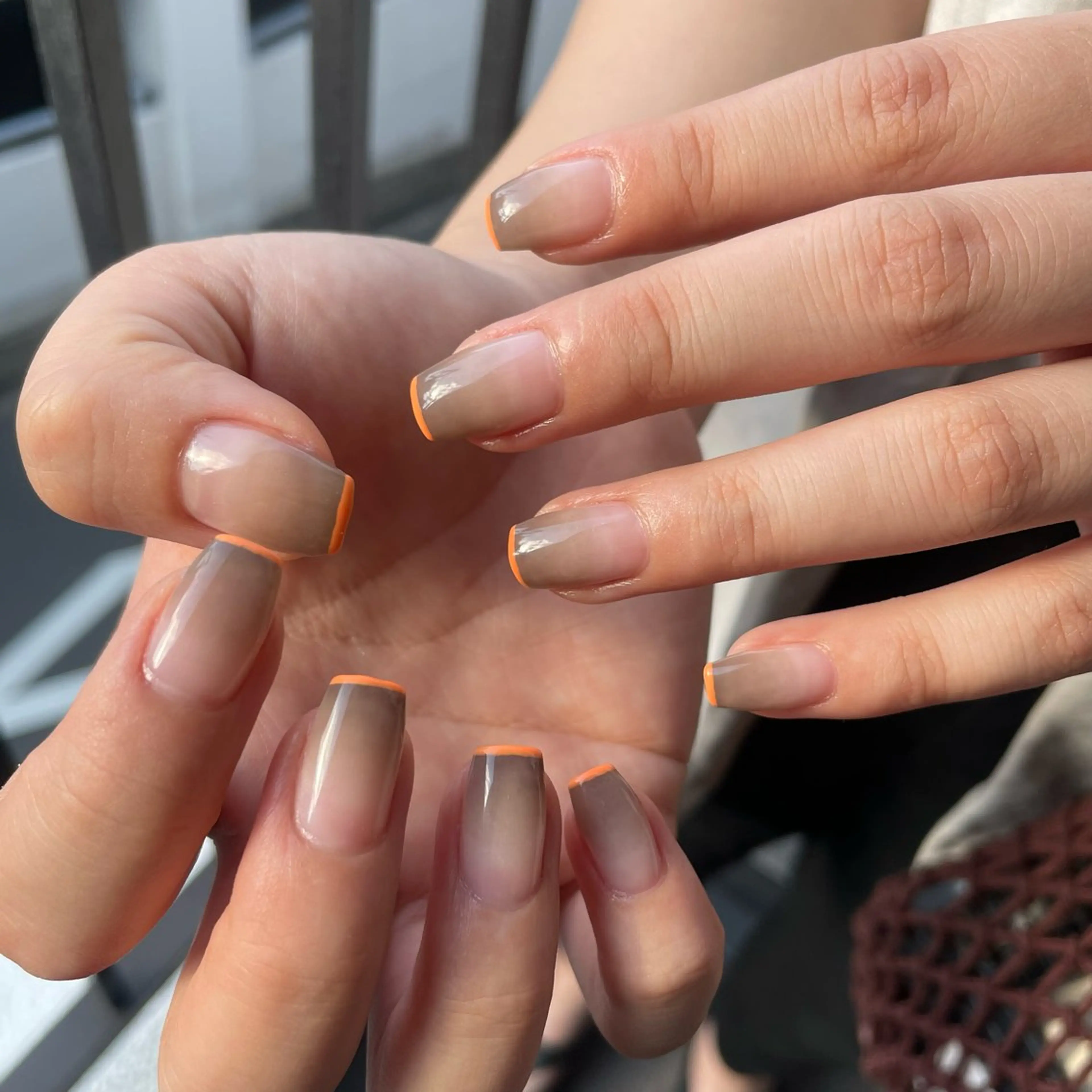 ネイル フレンチネイル ハンドネイル カメレオン京橋🌻 草葉由佳のネイルデザイン