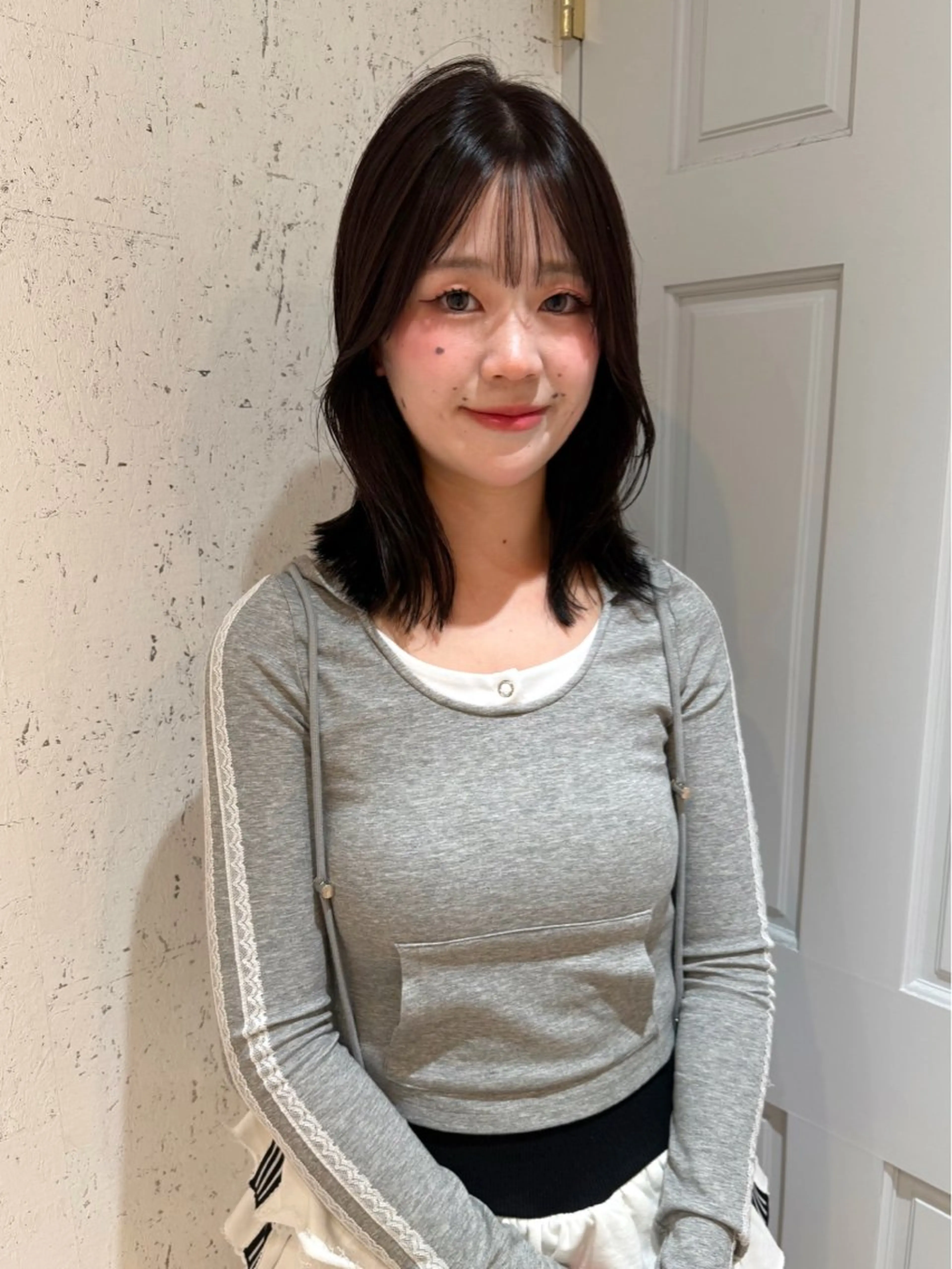 ミディアム カラー カット ヘアカラー トリートメント mai / linoah˚✧のヘアスタイル