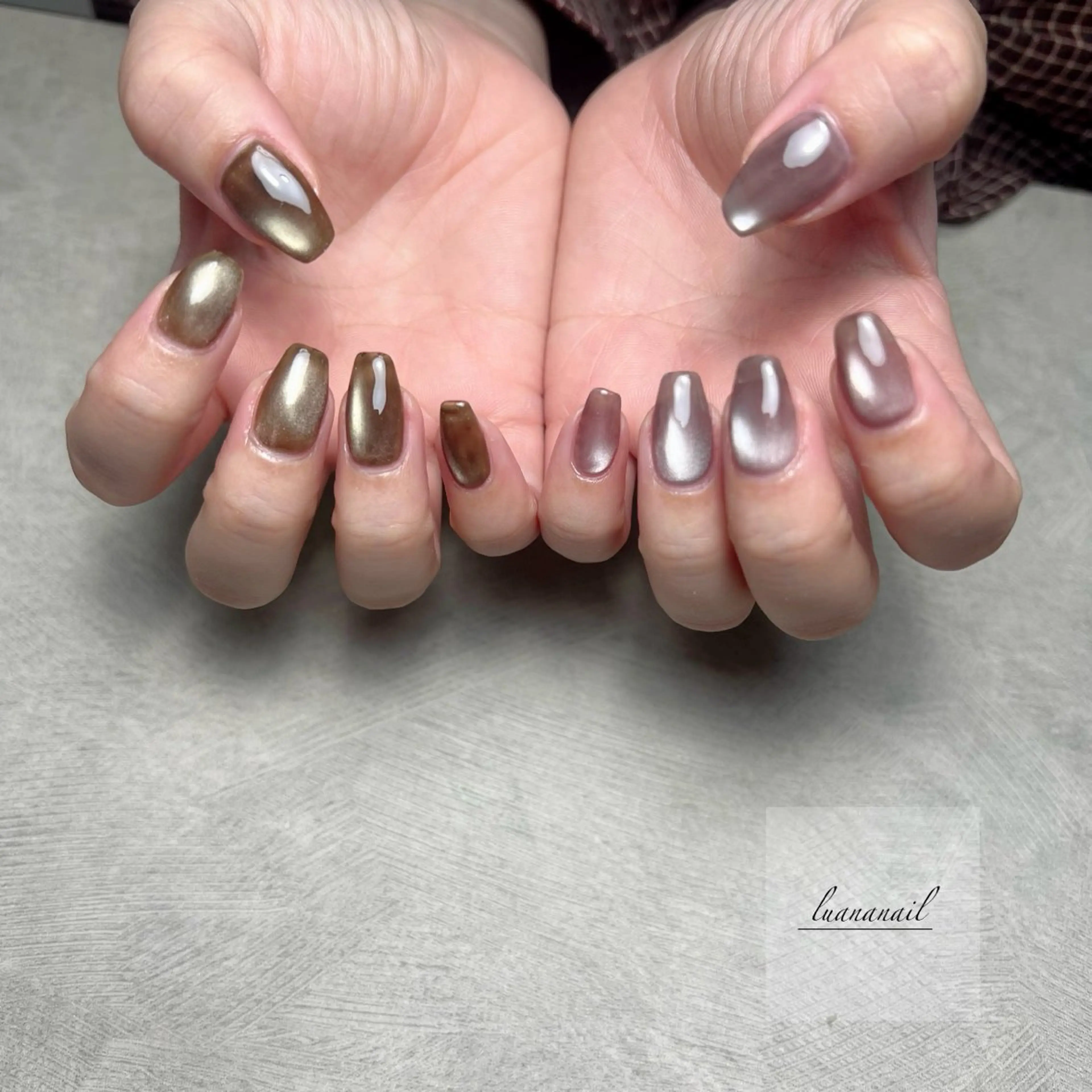 ネイル マグネットネイル ハンドネイル luana nailのネイルデザイン