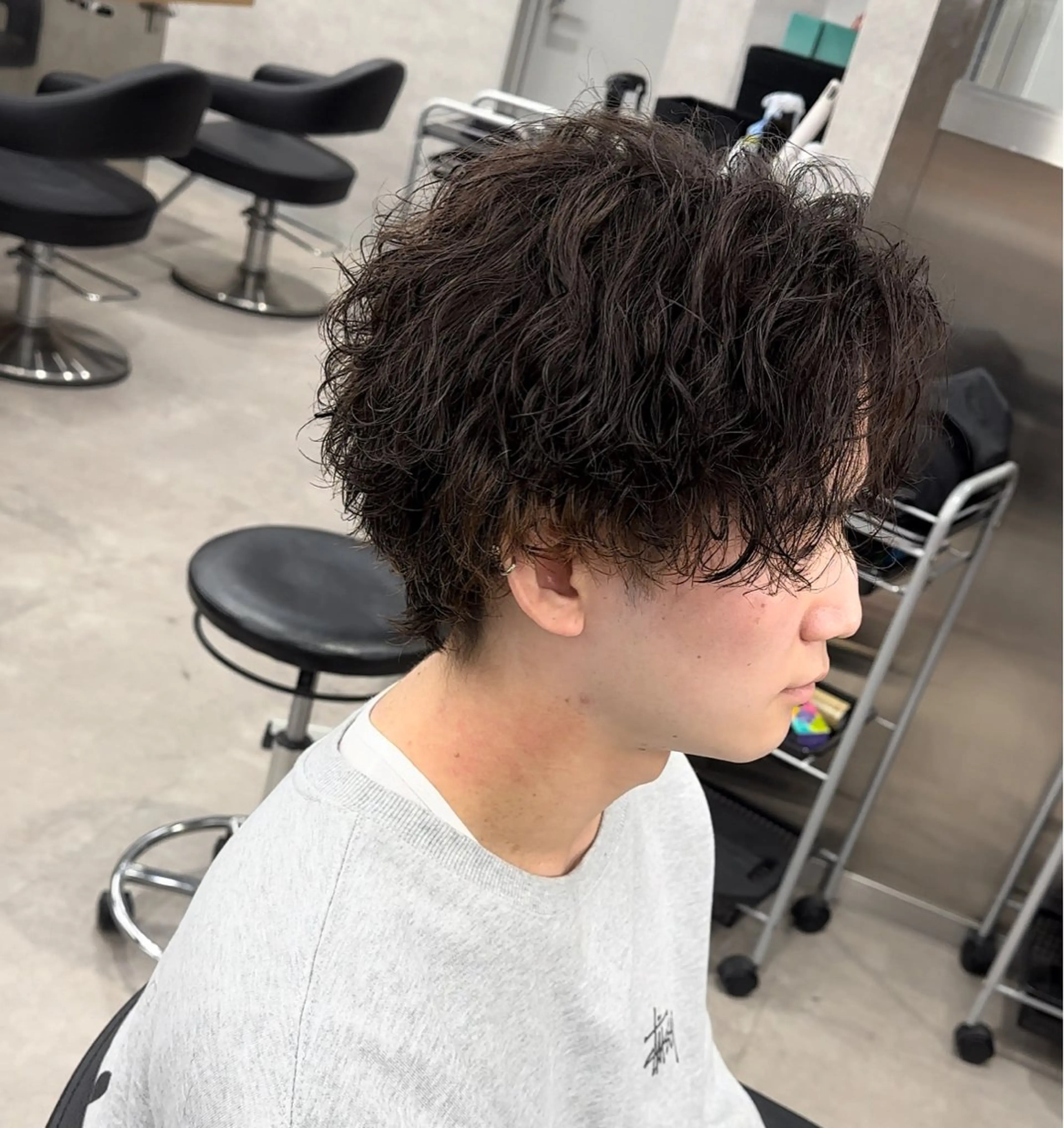 パーマ メンズ カット パーマ 🌟あゆ🌟 女子ウケスタイルのヘアスタイル
