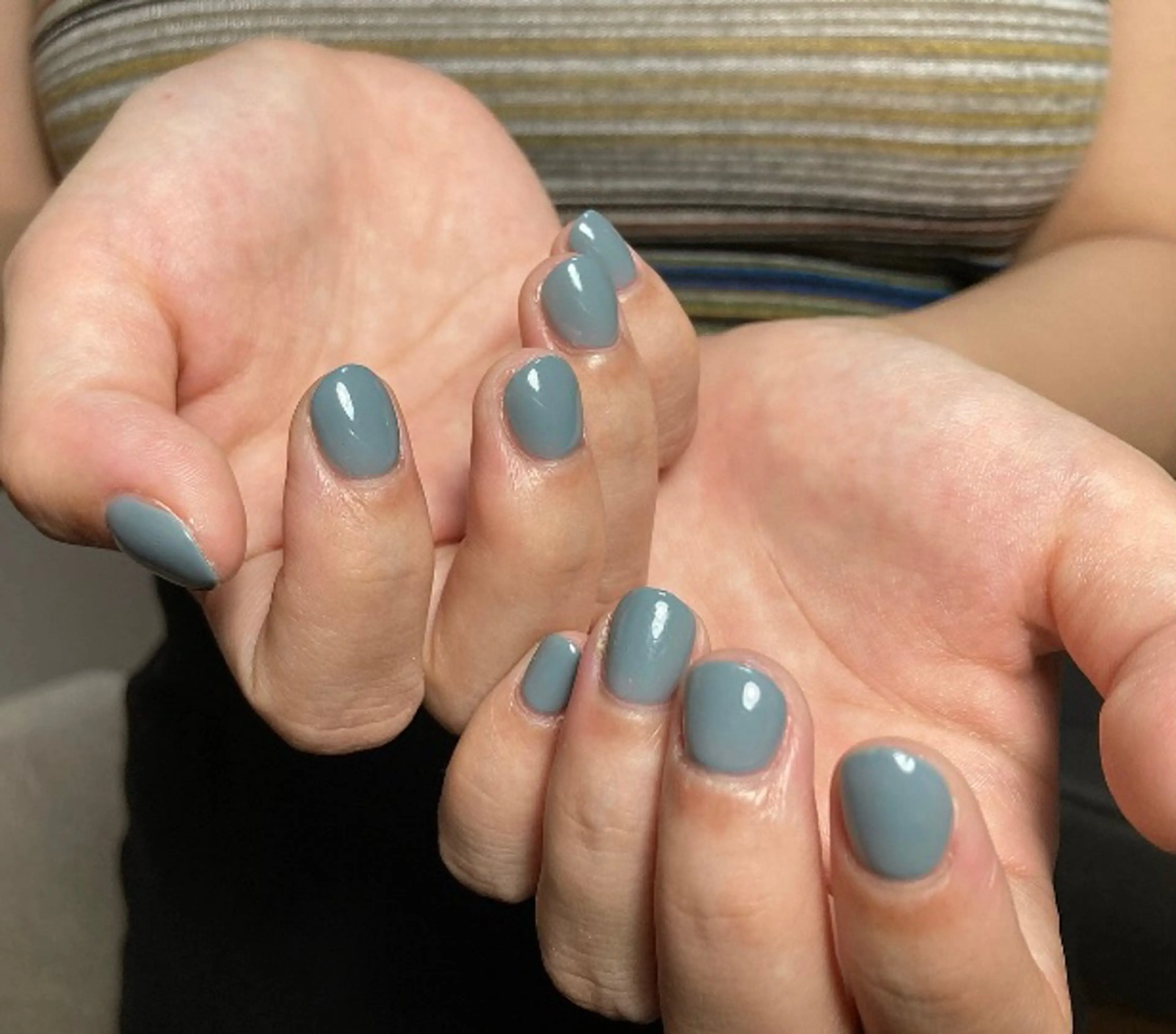 ネイル ブルー ワンカラーネイル NAILSALON NUIT.[ニュイ]のネイルデザイン