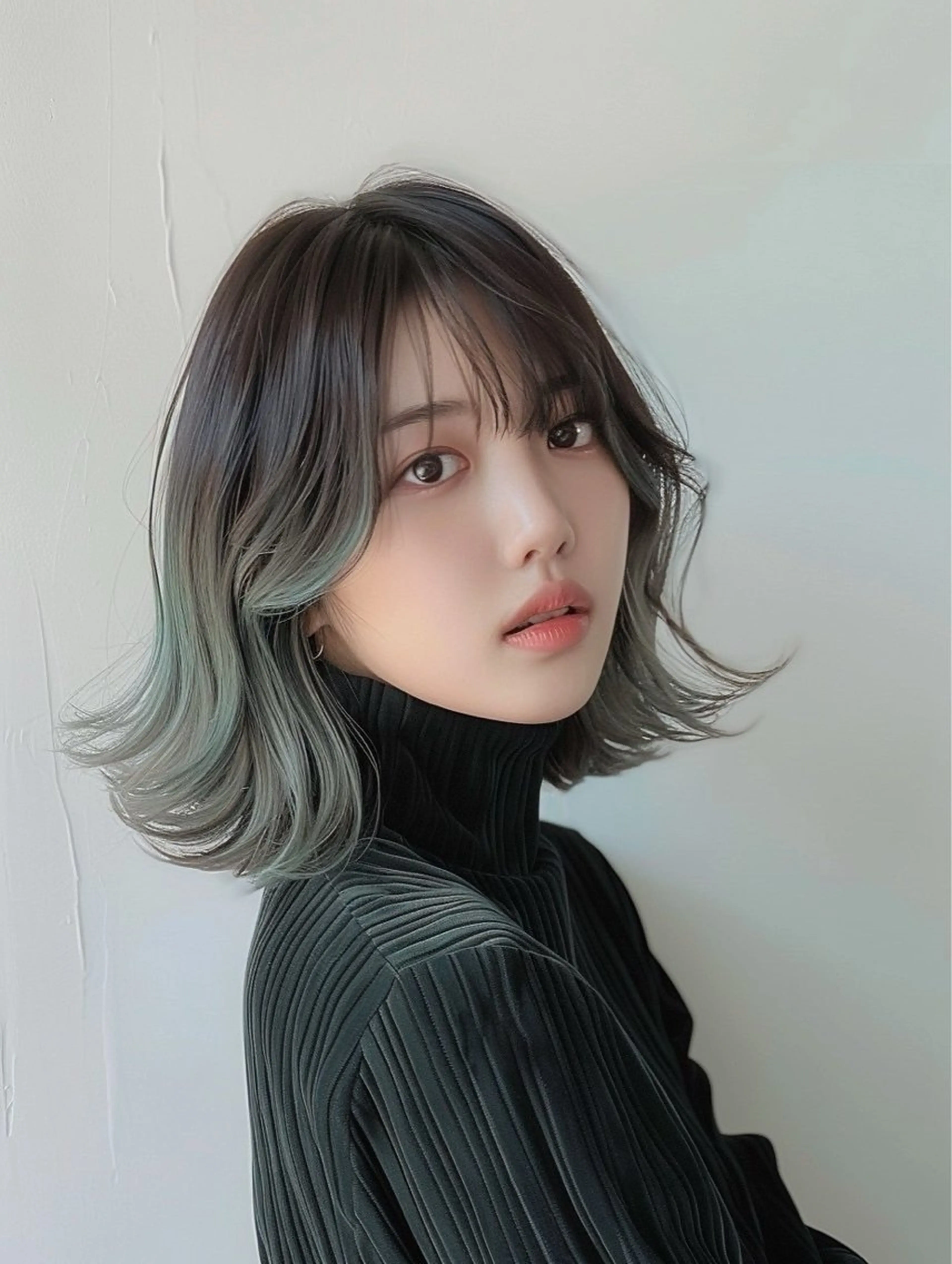 ミディアム カラー NANAMI/海外風 レイヤー/ボブのヘアスタイル