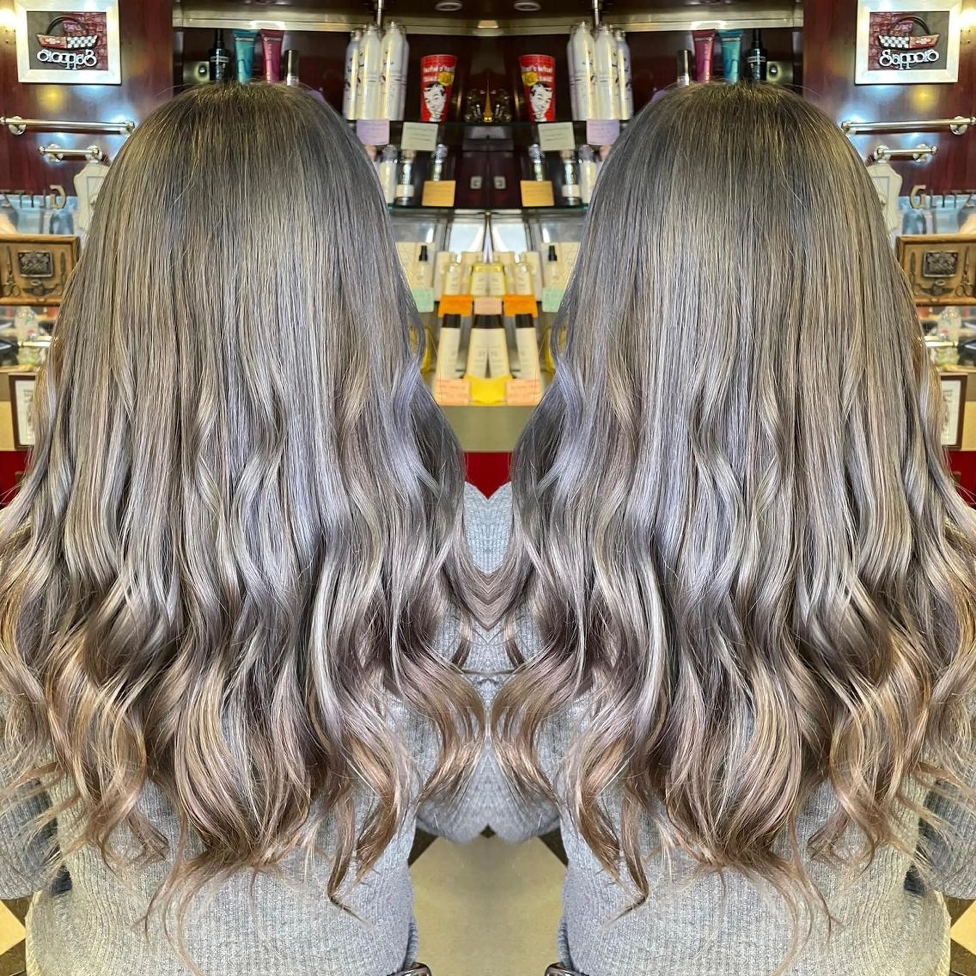 セミロング カラー トリートメント 👑派手髪/カット 👑ANRYのヘアスタイル