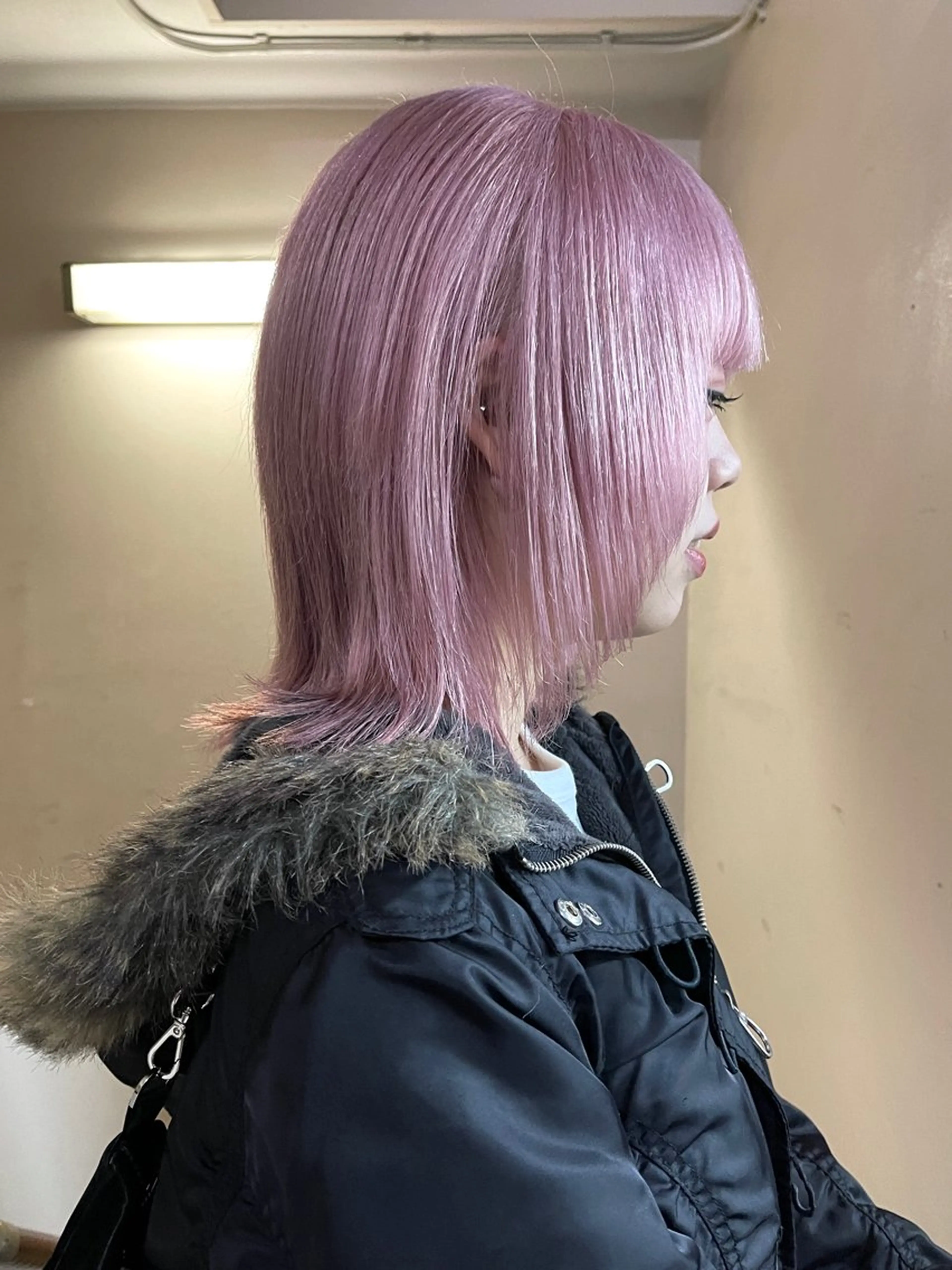 ミディアム カラー カット ヘアカラー トリートメント 安部佑哉/ハイトーン /レイヤー/グランジのヘアスタイル