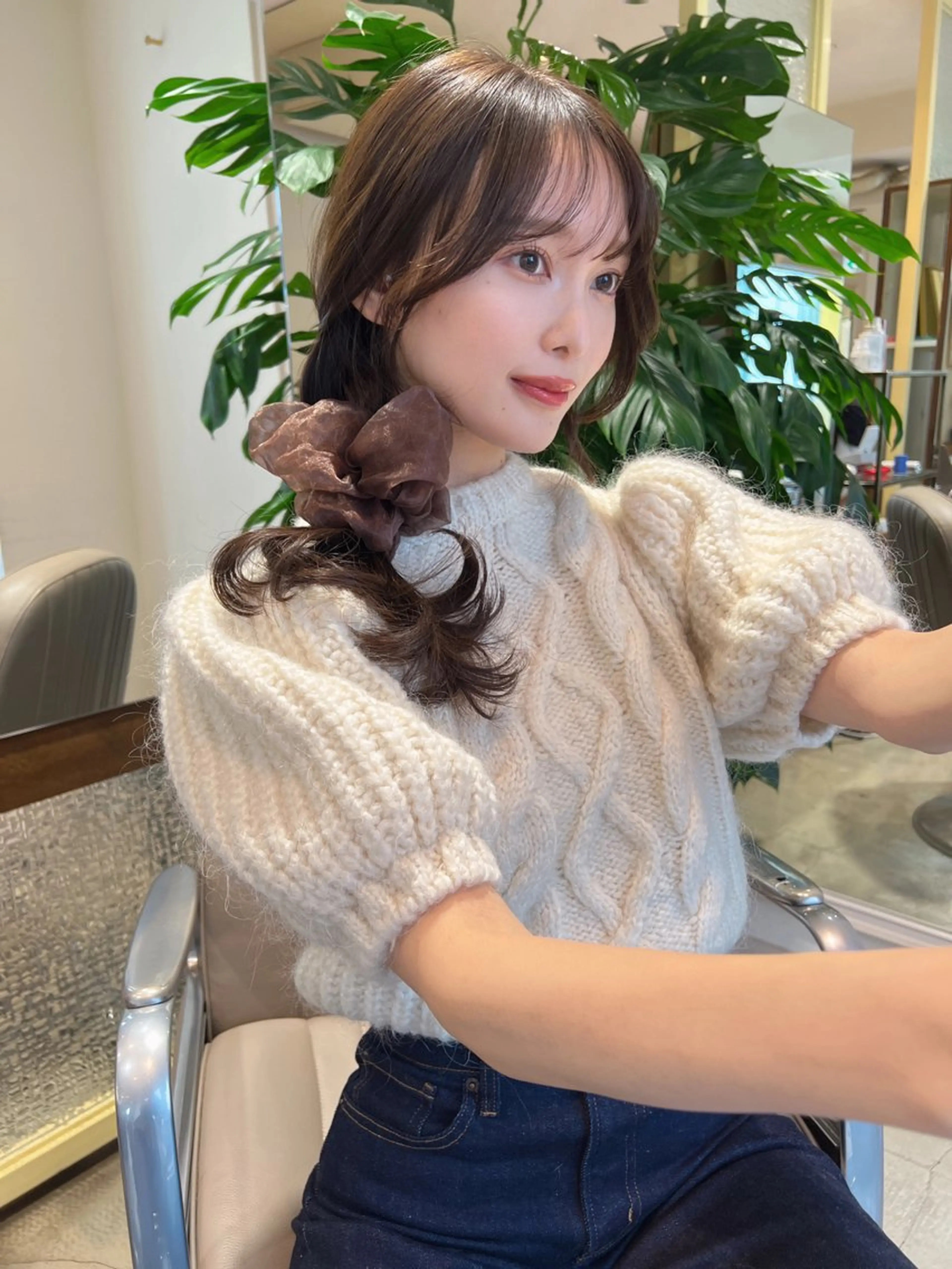 ロング カラー ヘアアレンジ ヘアセット 関谷 あいみのヘアスタイル