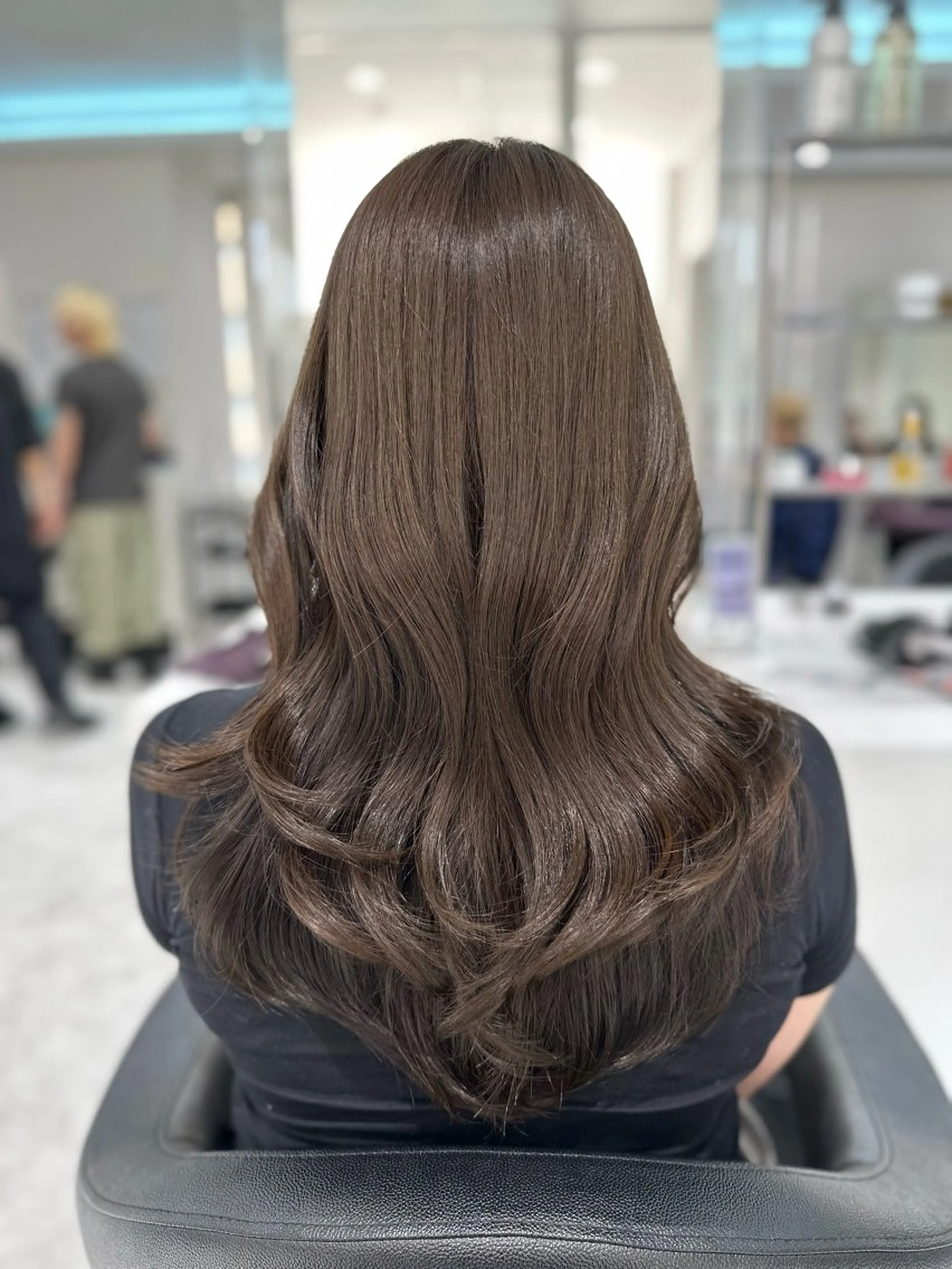 セミロング カラー カット ヘアカラー トリートメント ヘッドスパ ヘアセット ♡上品韓国髪♡ブラ ウン/SAYATOのヘアスタイル