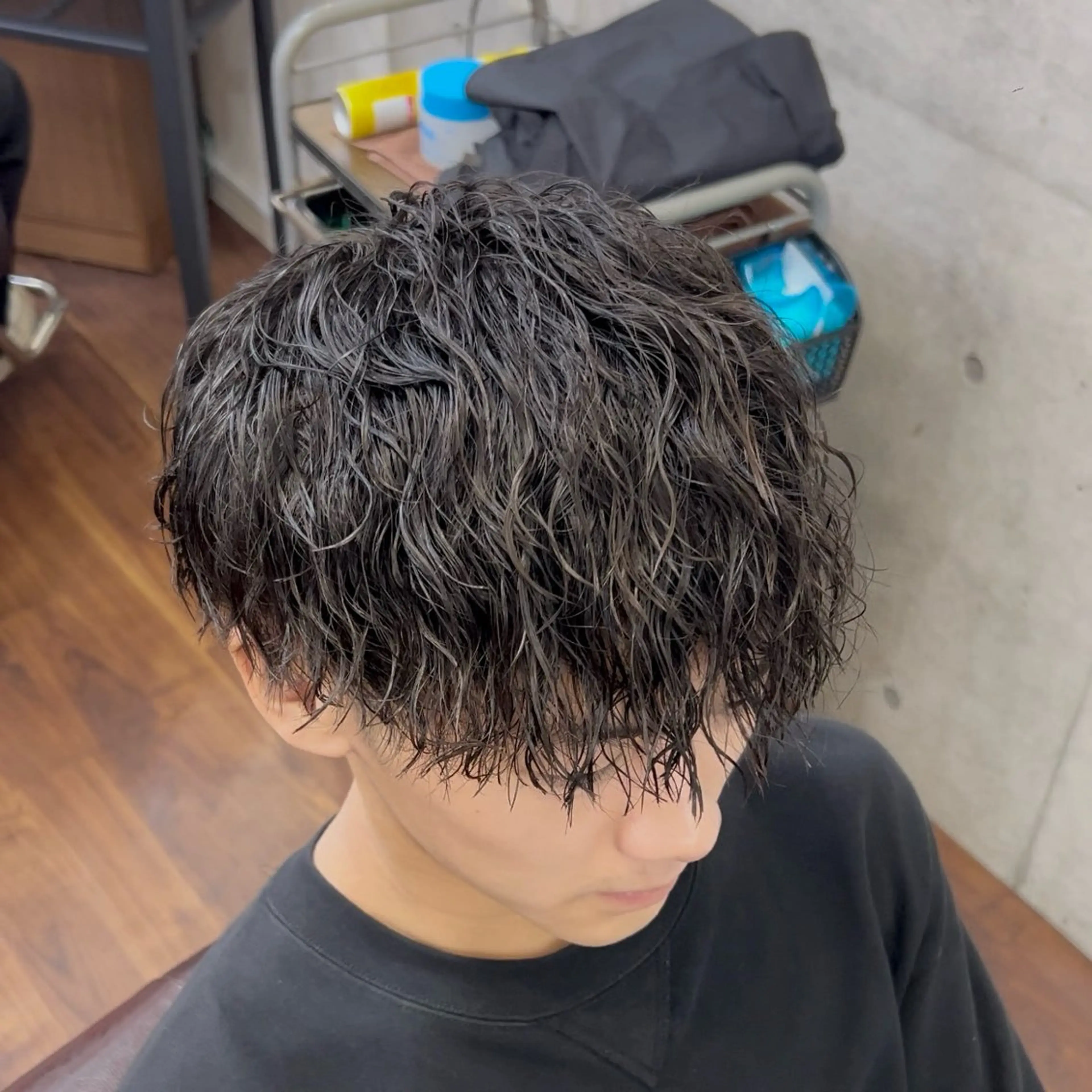 パーマ メンズ マッシュ メンズパーマ ツイストスパイラルパーマ スパイラルパーマ Rikito /メンズパーマのヘアスタイル