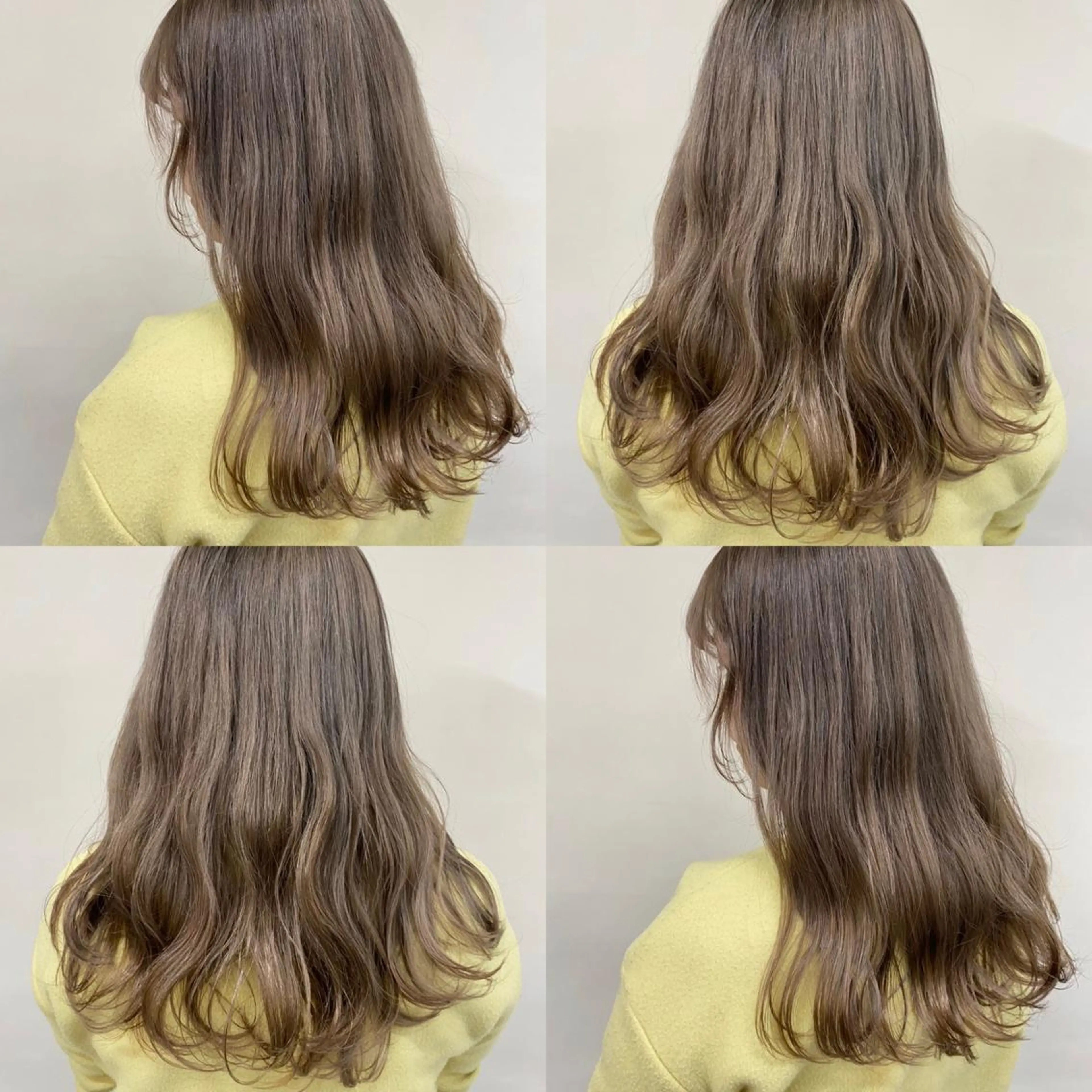 ロング カラー ヘアカラー エクステ ハイトーン 💭黒崎ハルカのヘアスタイル