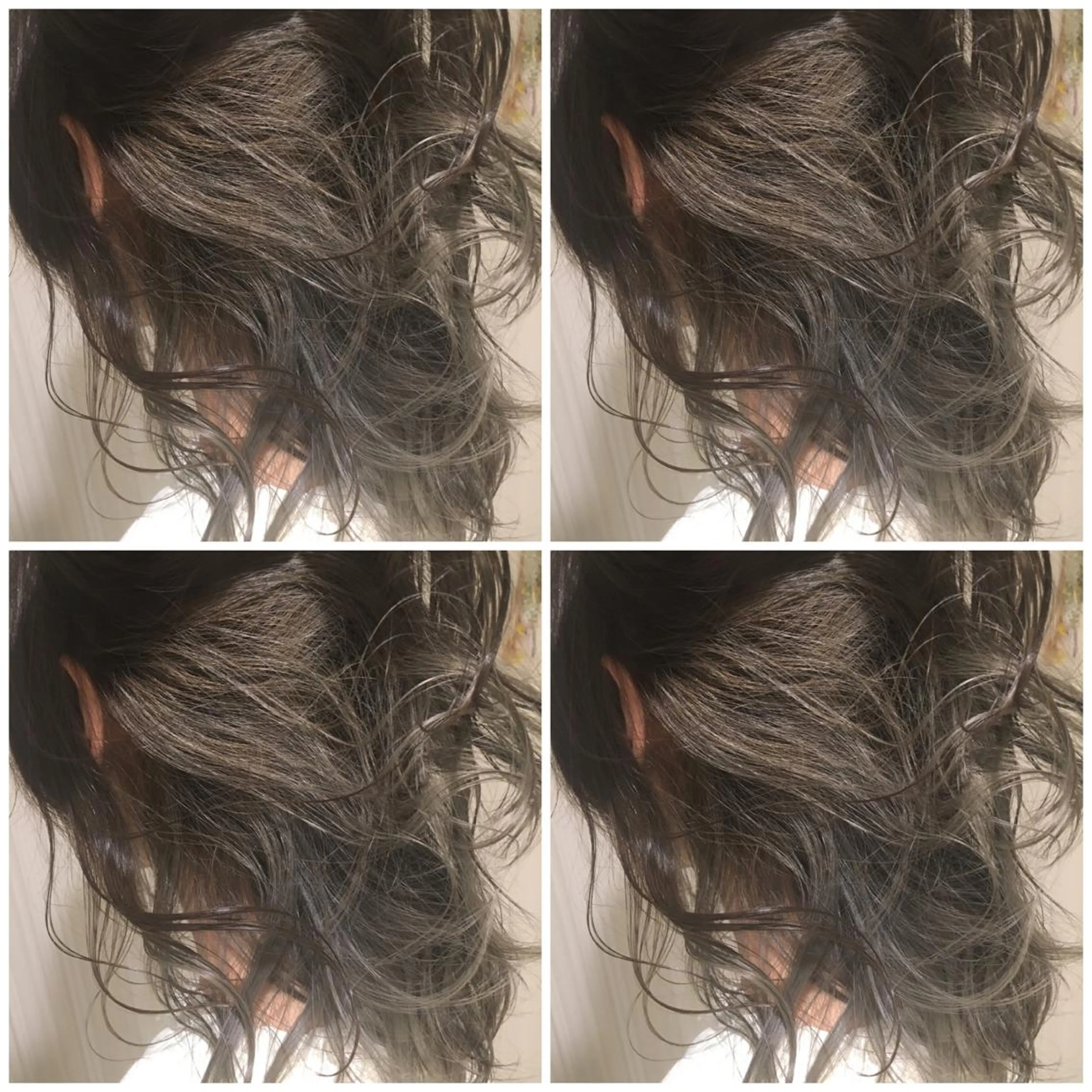 セミロング カラー ブリーチ グレージュ ヘアカラー ハイトーン/ブリーチ 山崎　悠次のヘアスタイル